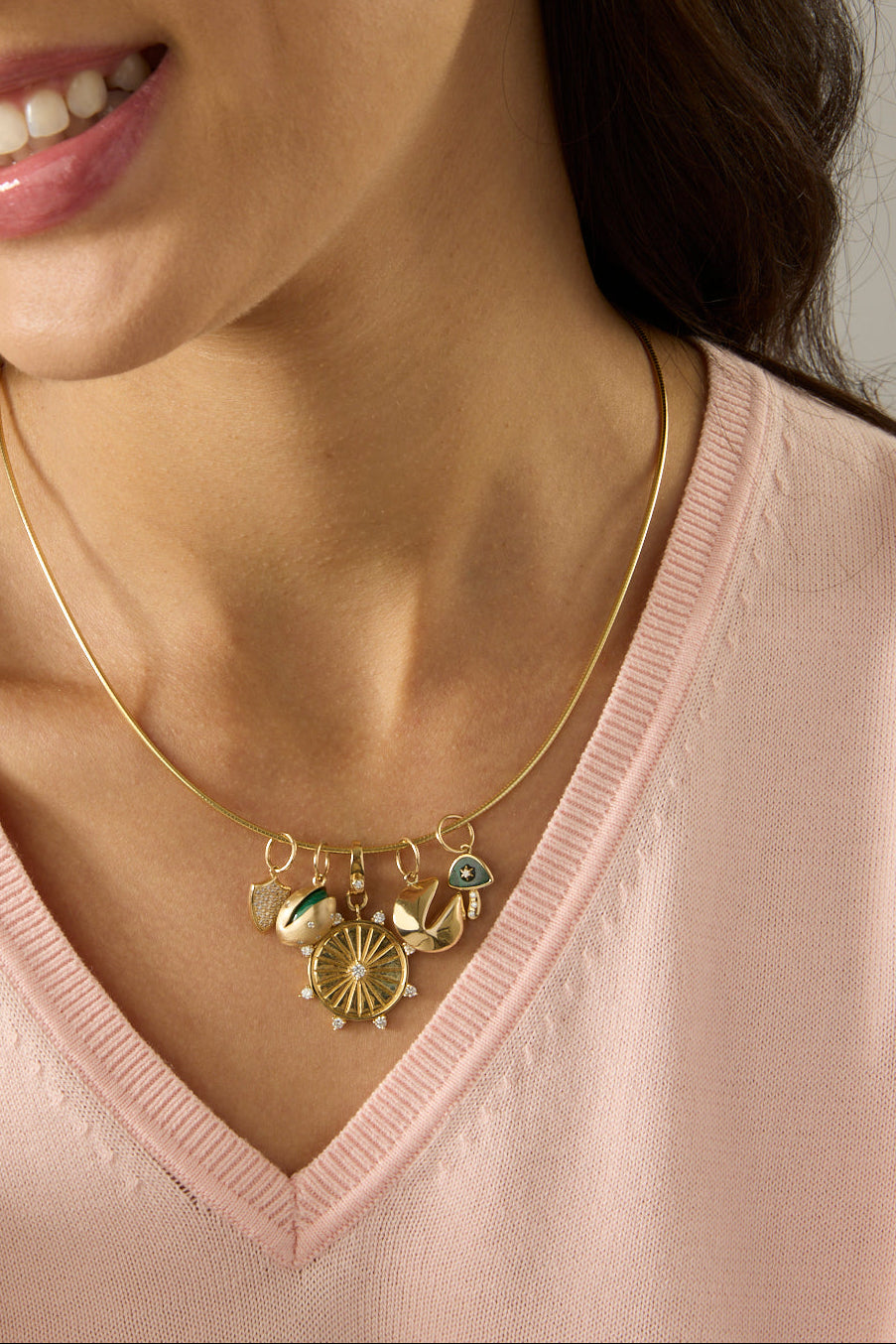 14KY Fortune Cookie Charm