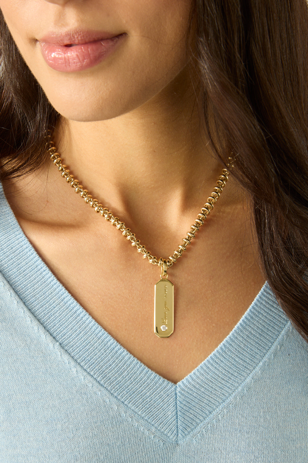 14KY Knotted Link Chain