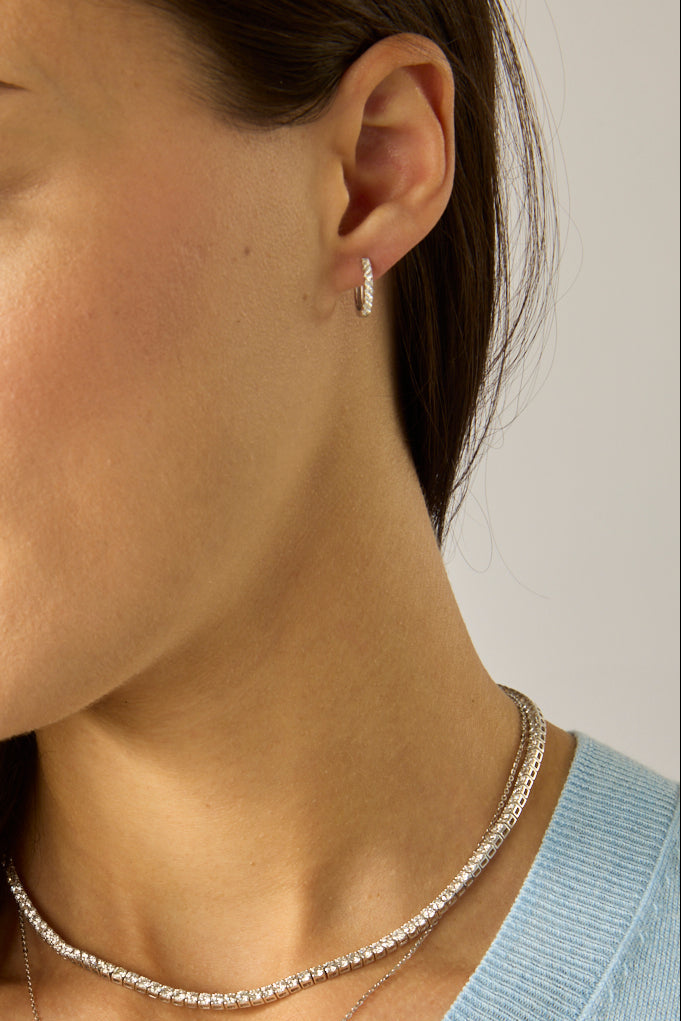 14KW Diamond Huggies