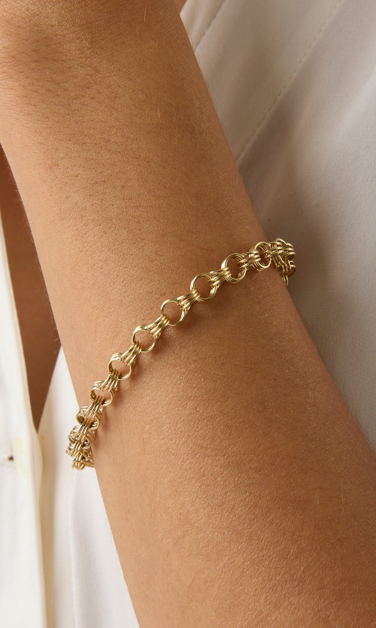 14KY 3 Link Charm Bracelet