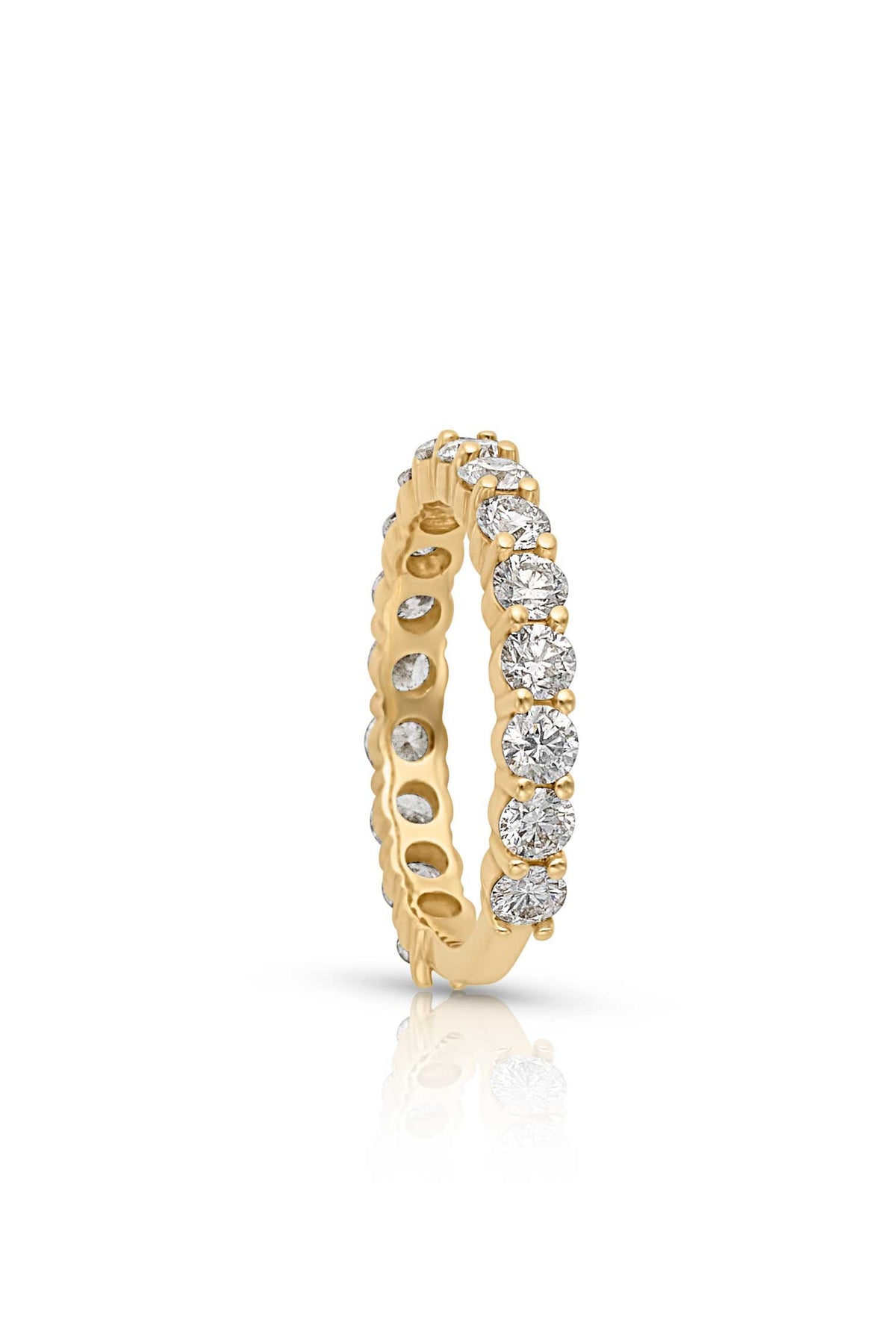 14K 3mm Diamond Band