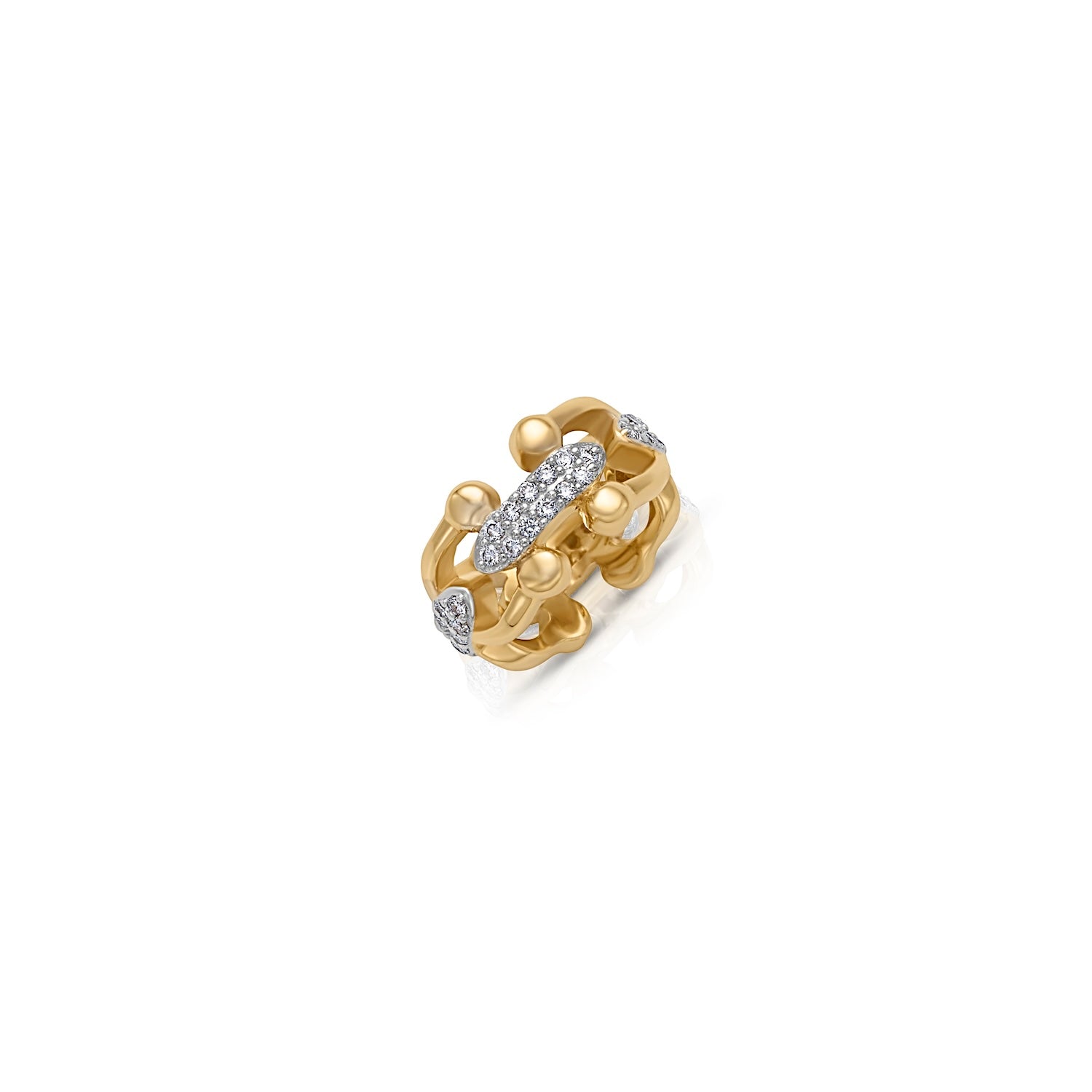 14KY Spinner with Pave Links
