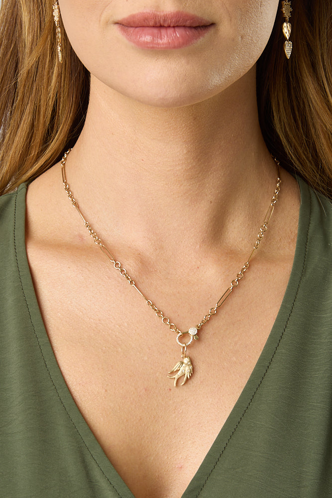 14KY Diamond Dove Charm