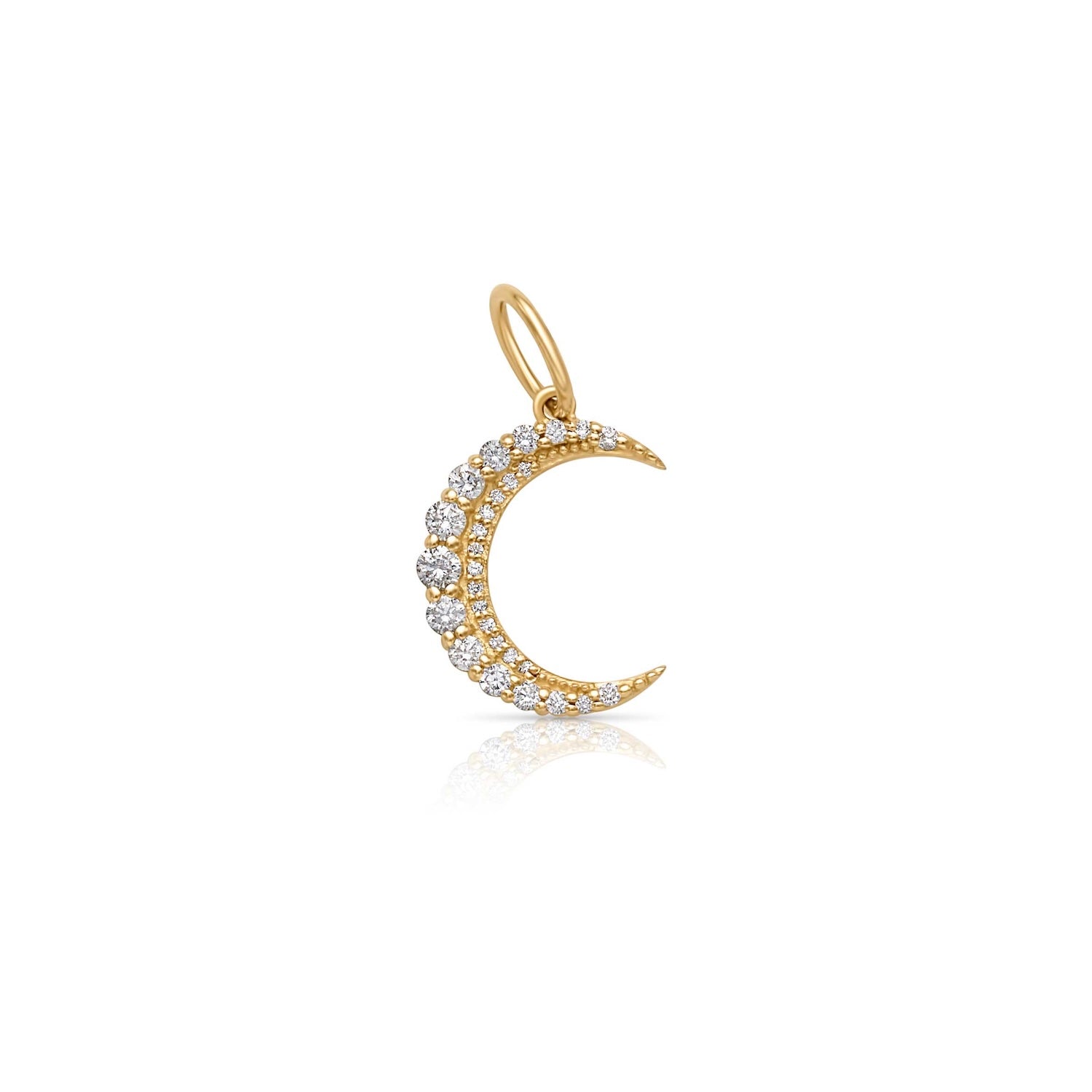 14KY Mini Crescent Moon Charm