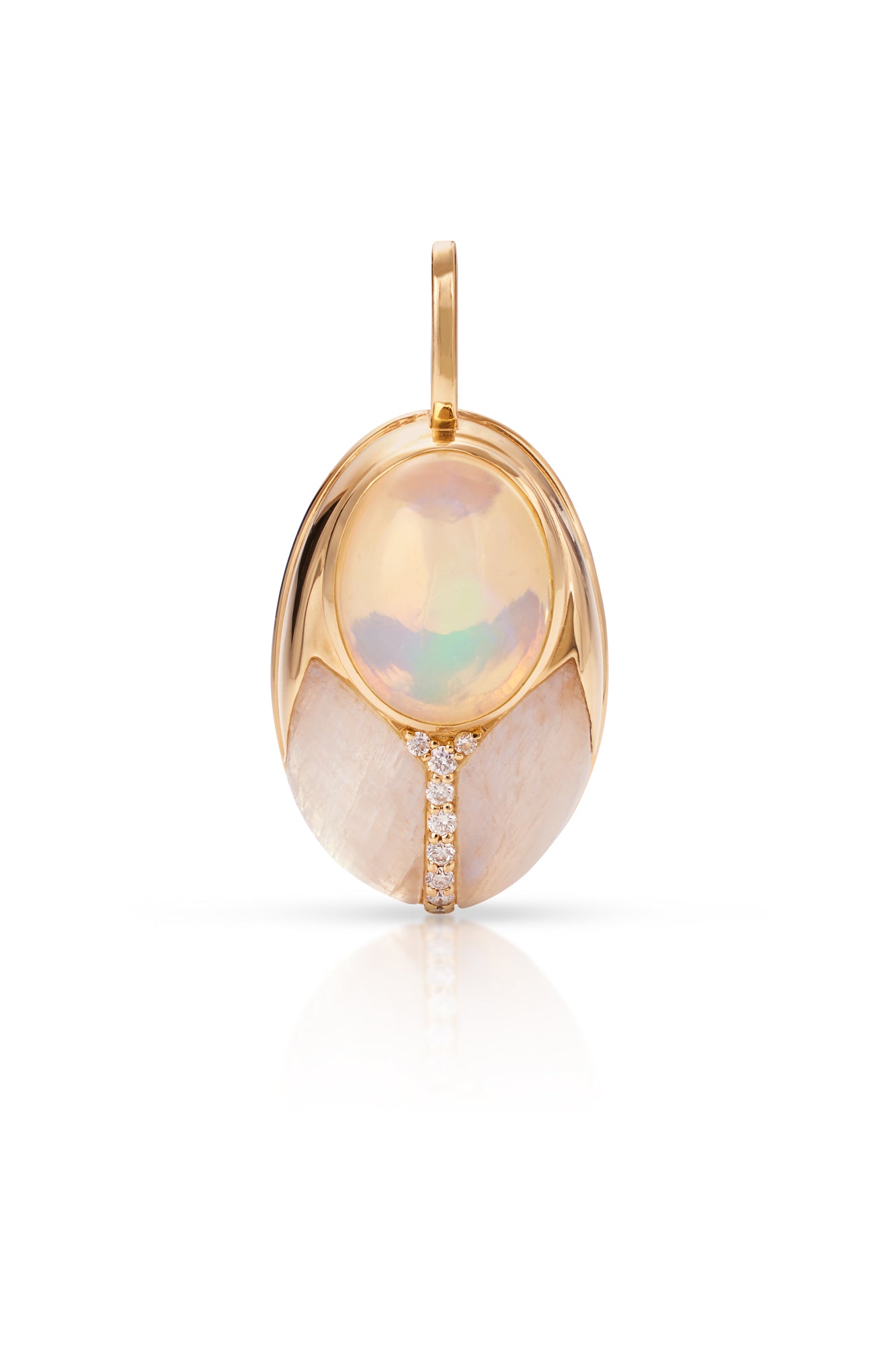 14KY Big Love Bug Pendant in Opal