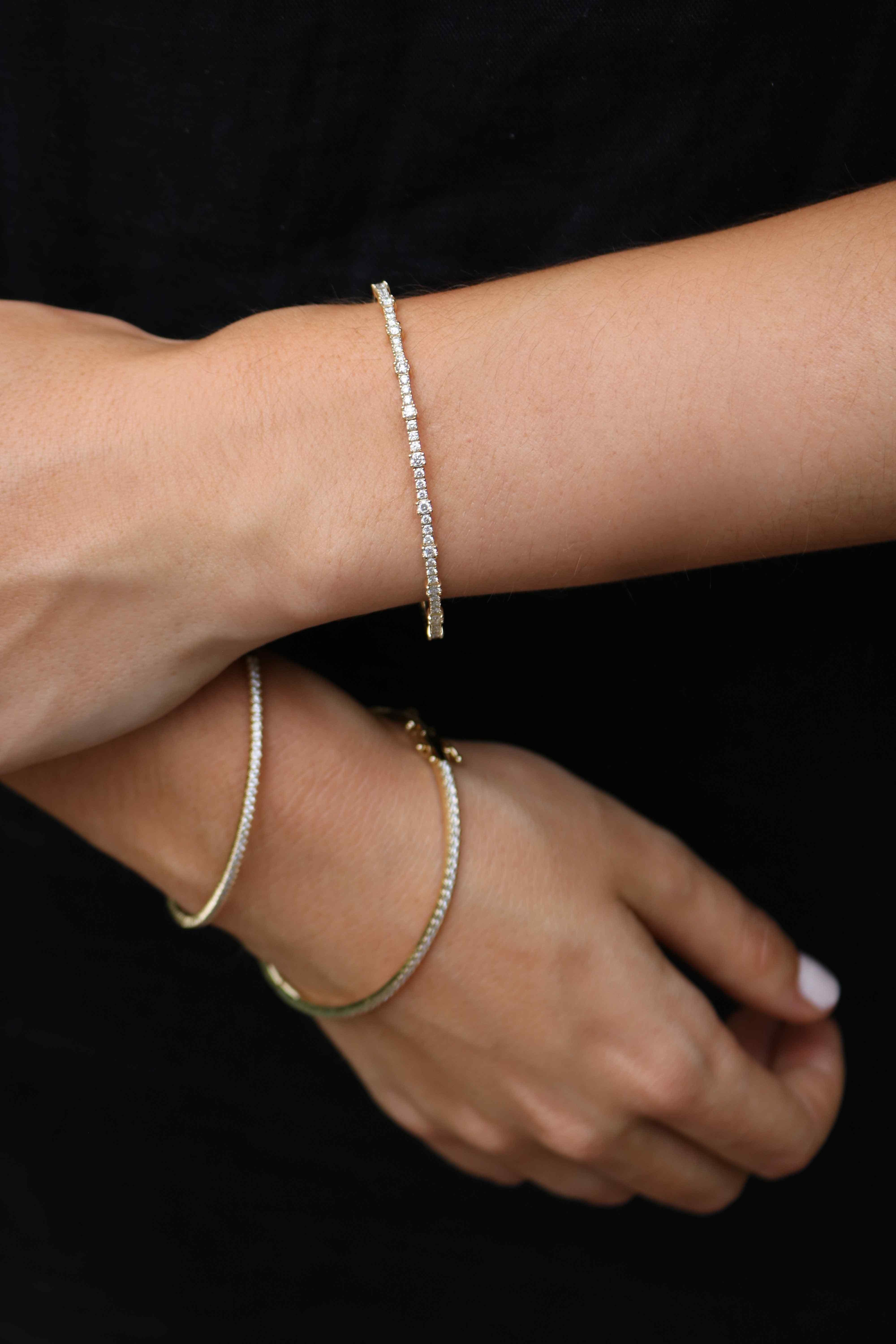 14KY Flex Diamond Bracelet