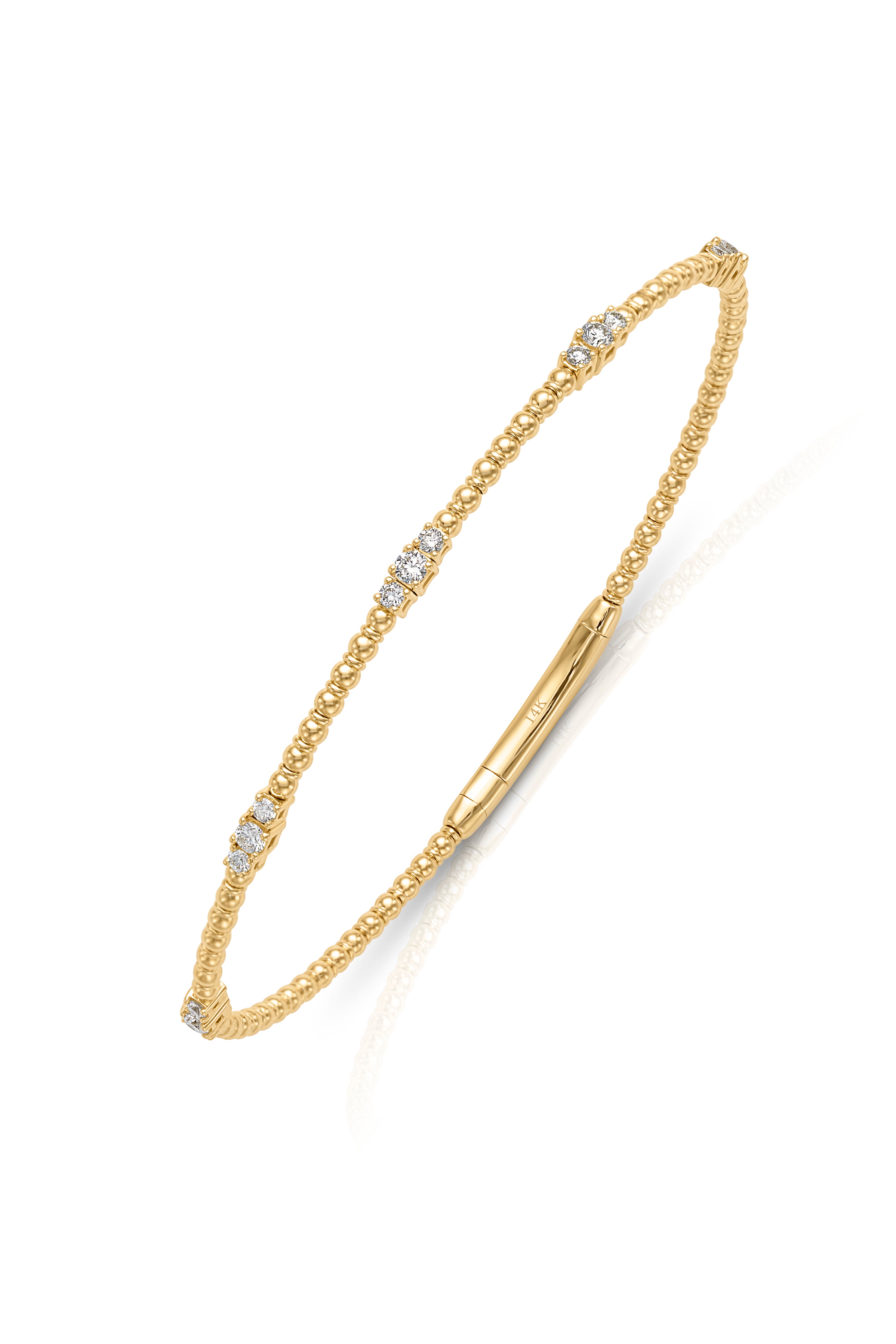 14KY 5 Station Trio Flex Bracelet