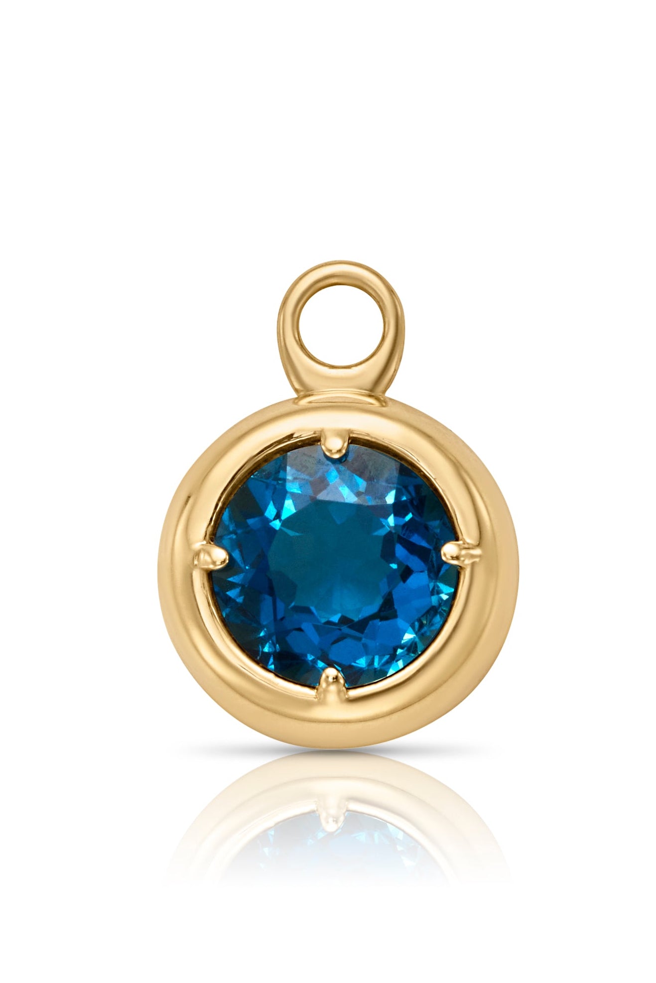 18KY Chubby Bezel Pendant-Charms-Trilogy-Susan Saffron Jewelry