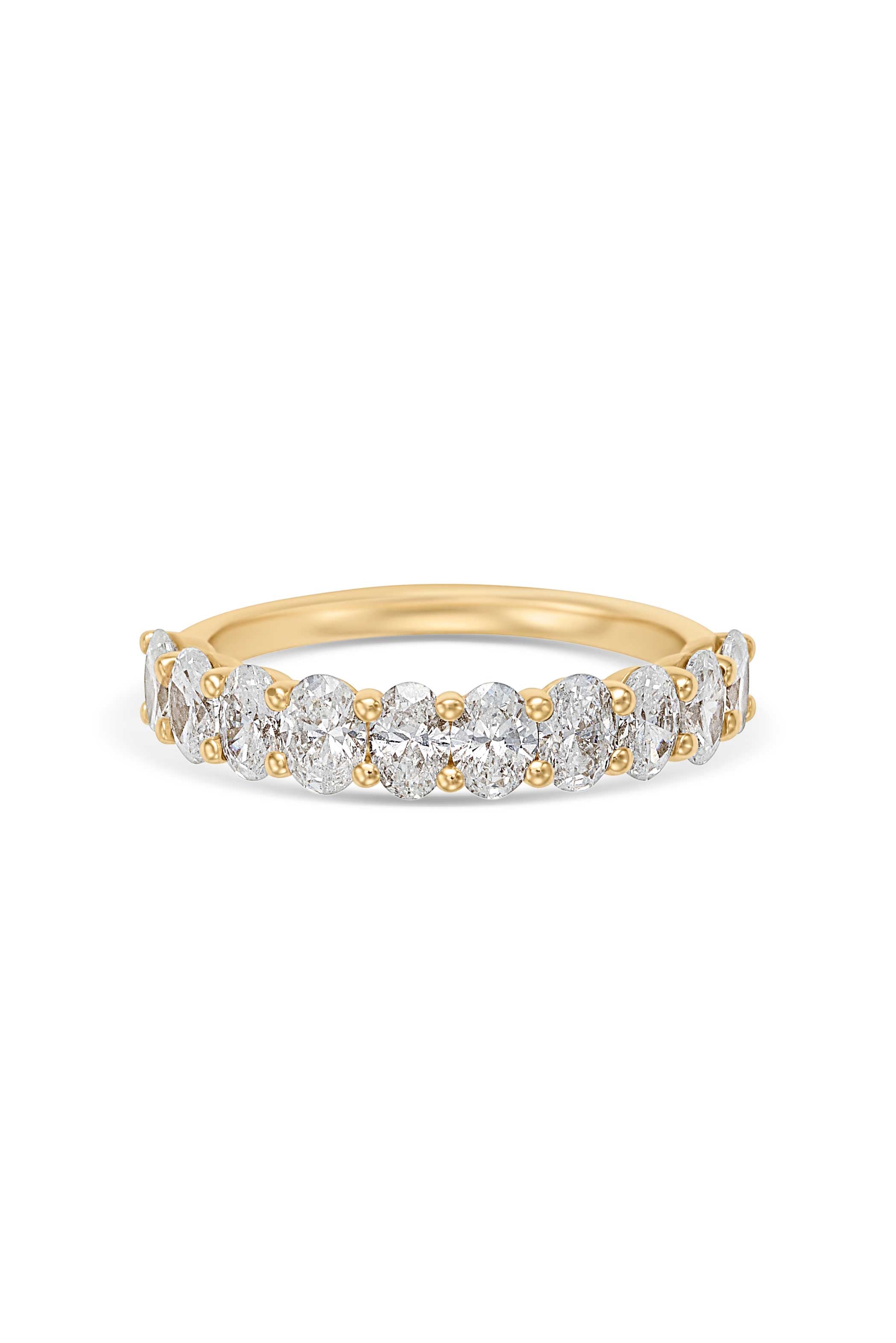 14KY Diamond Oval Band