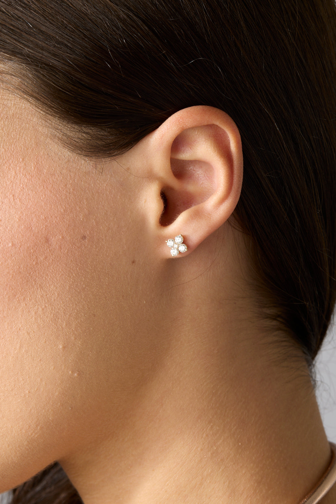 14KY Flower Studs