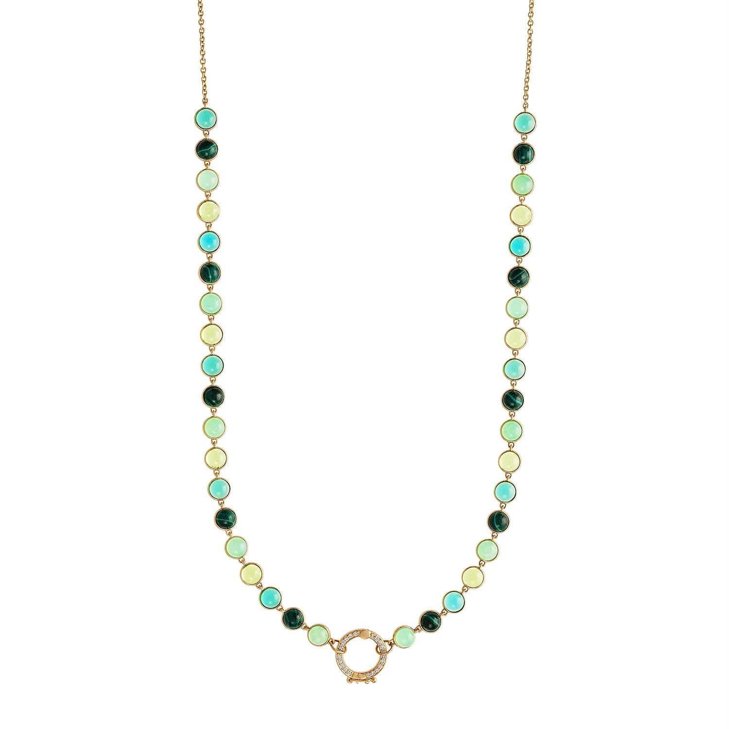 14KY Cab Closure Neck Green-22-Necklaces-Eden Presley-Susan Saffron Jewelry