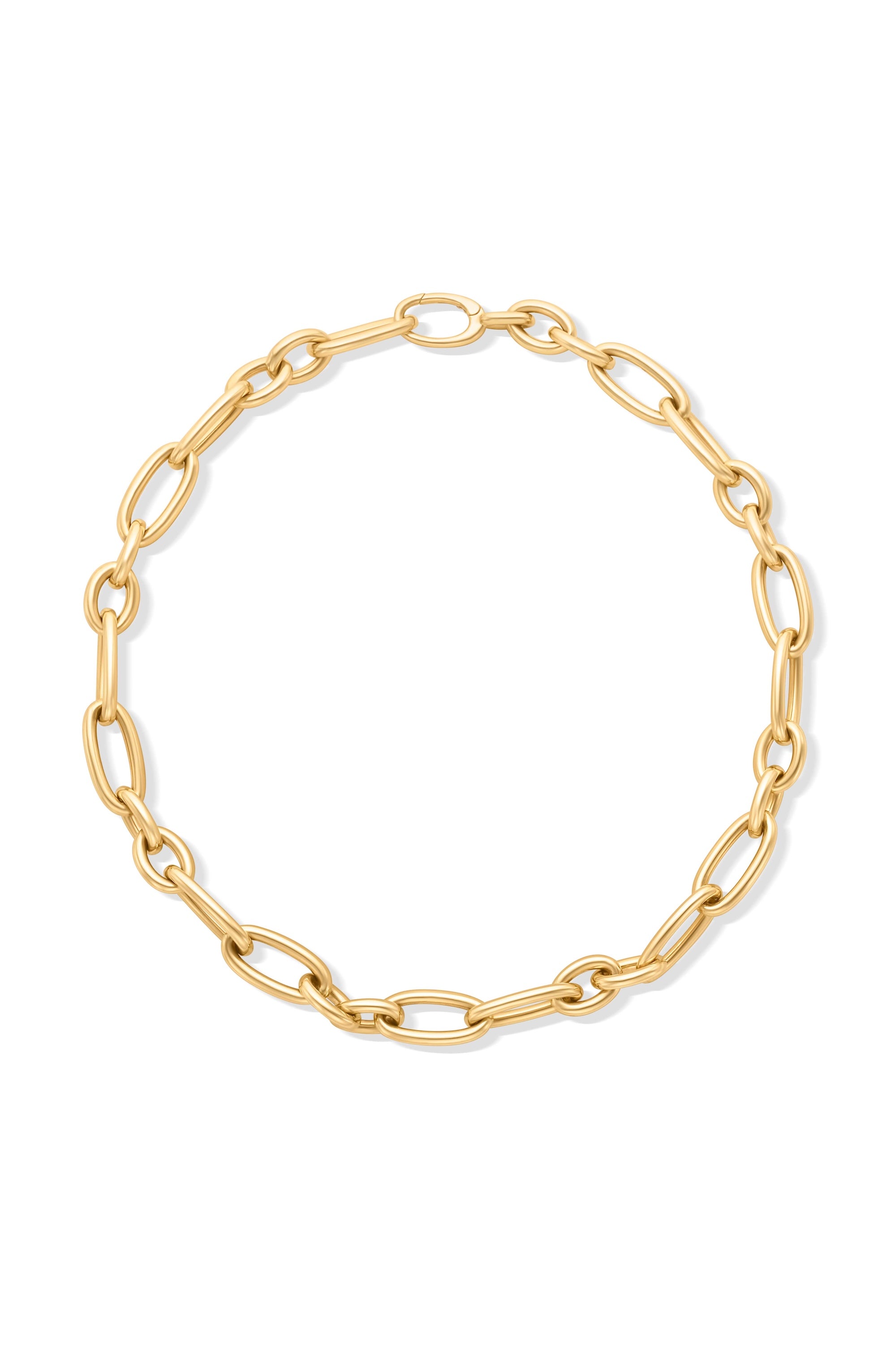 14KY Mixed Oval Link Necklace