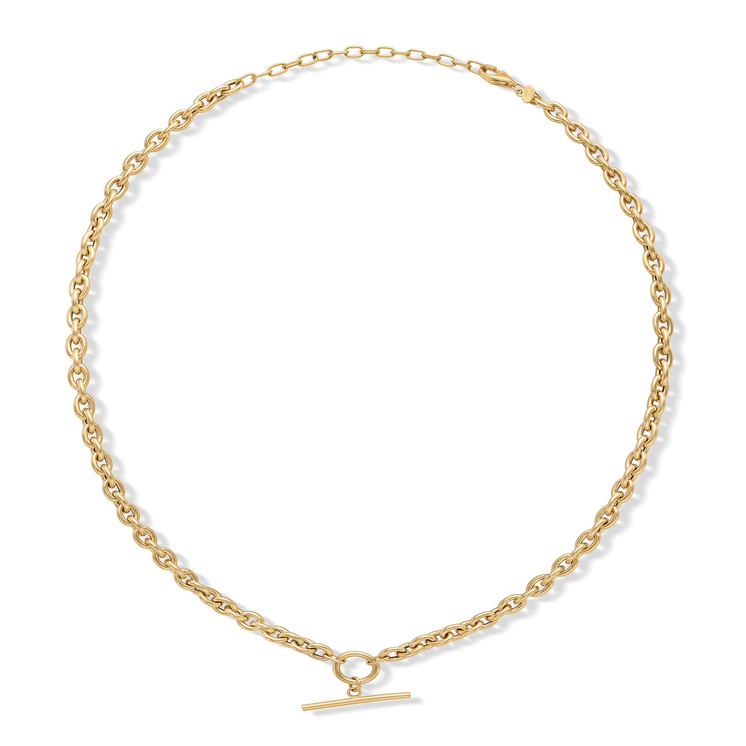 14KY Mini Oval Link Necklace