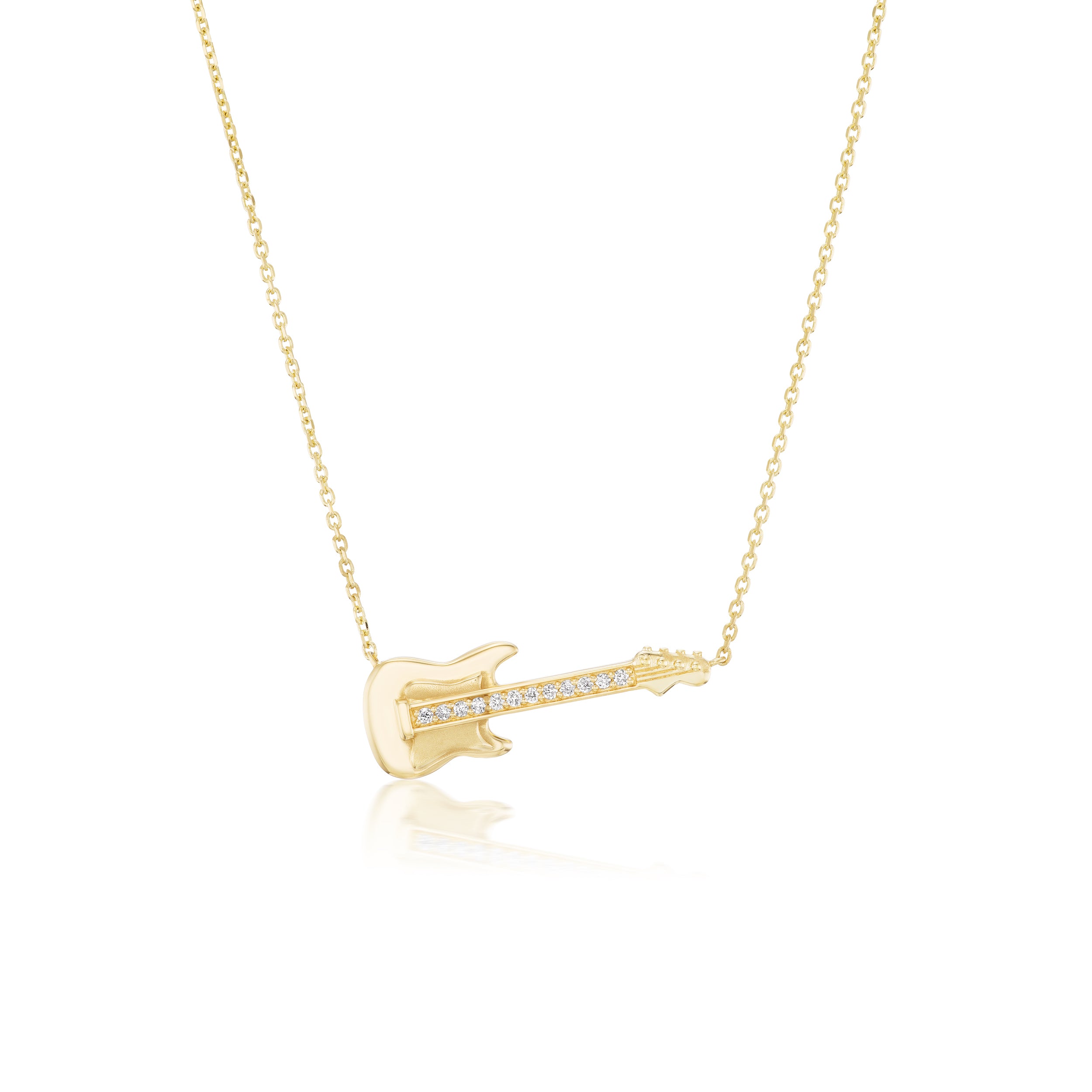 18KY Guitar Necklace 18"
