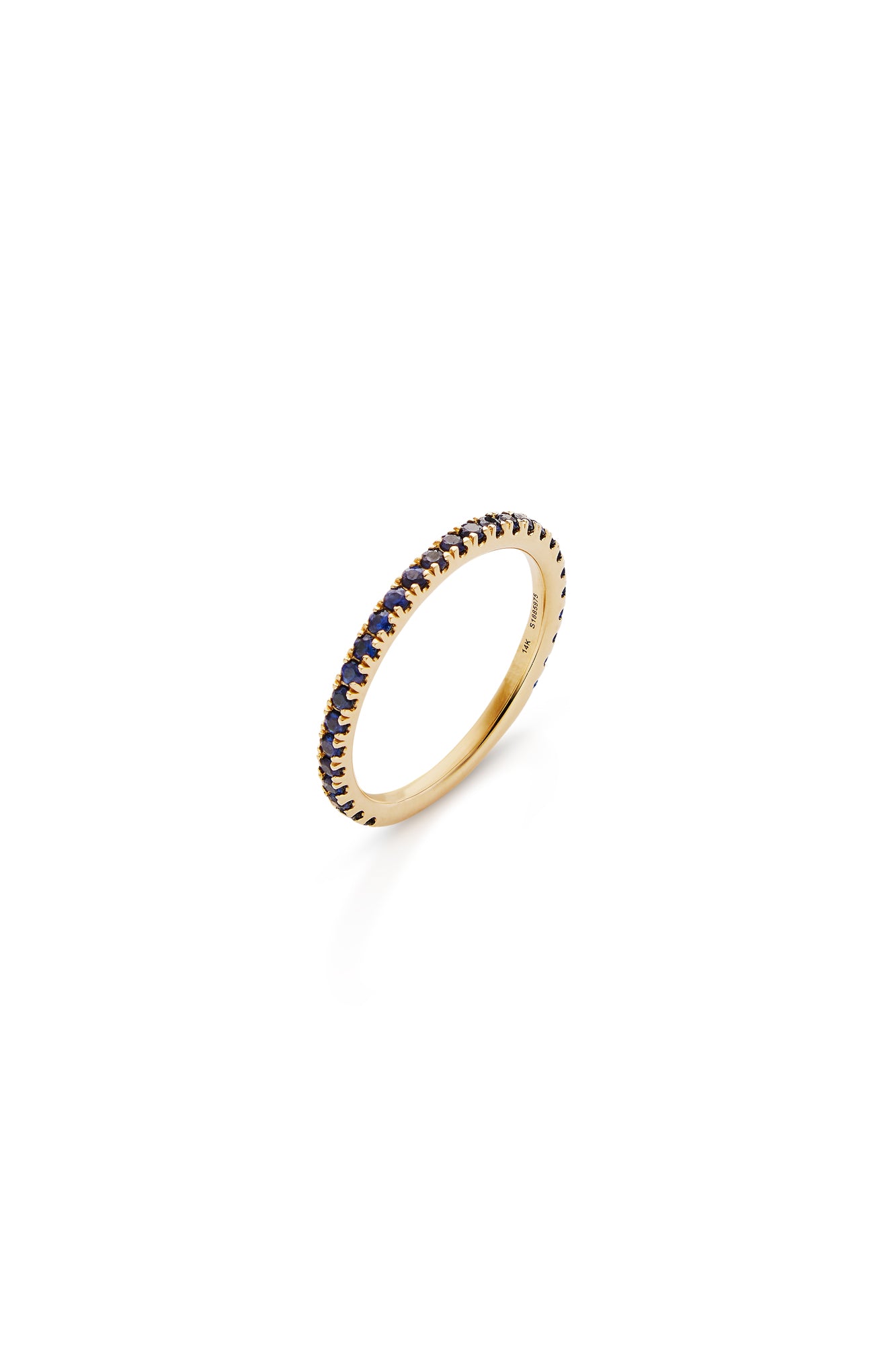 14KY Blue Sapphire Stackable Ring