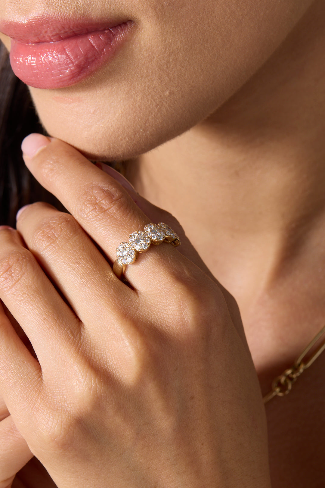 14KY Oval Diamond Halo Ring