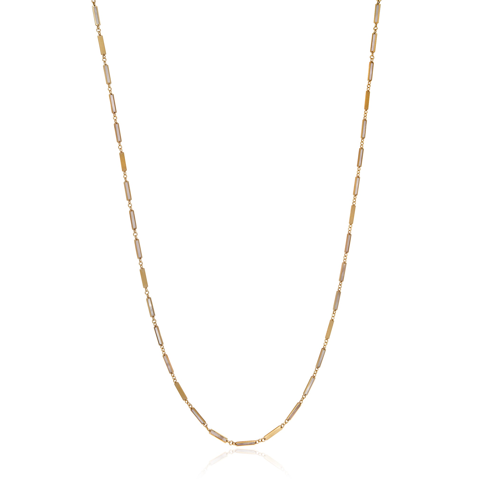 14KY Mother Of Pearl Inlay Chain