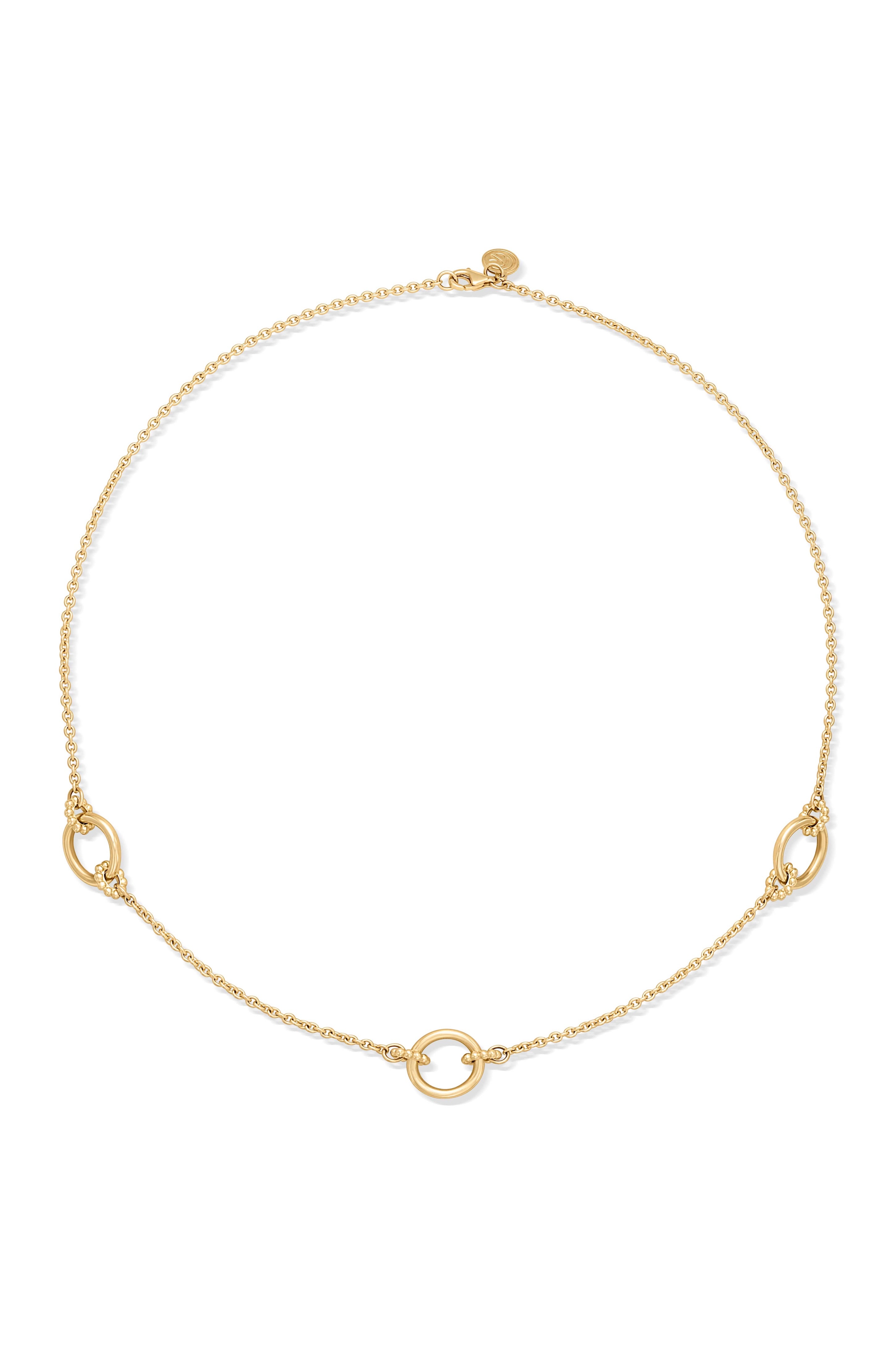 14KY Bujukan Link Chain Statio-Necklaces-Gabriel & Co.-Susan Saffron Jewelry