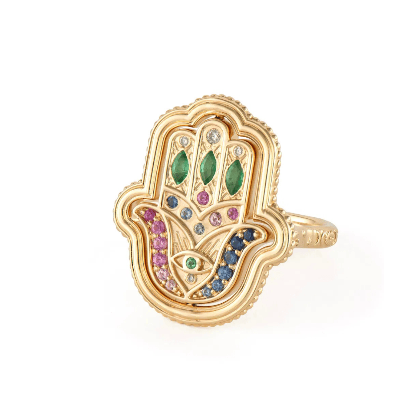 14KY Large Hamsa Flip Ring