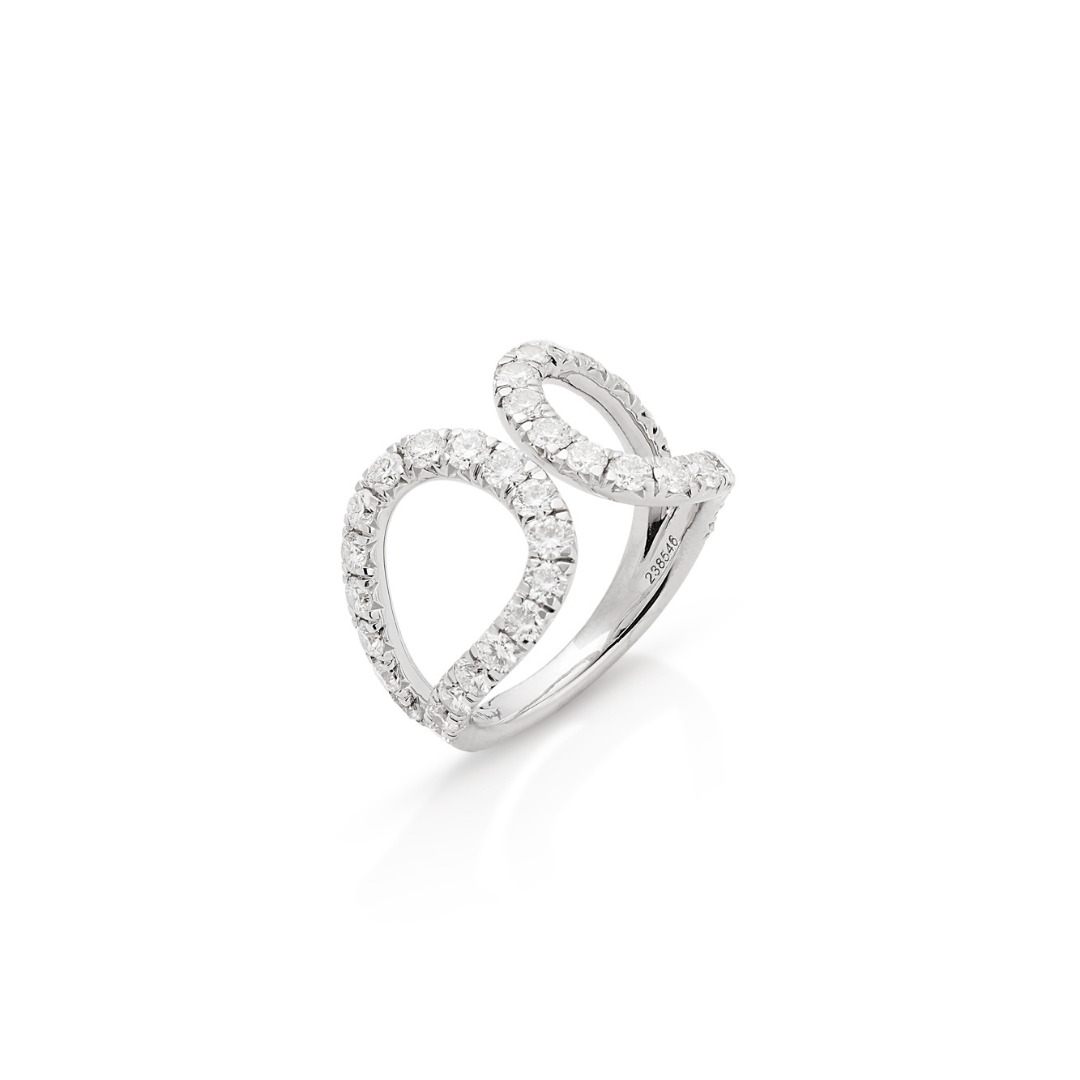 14KW Open Diamond Ring
