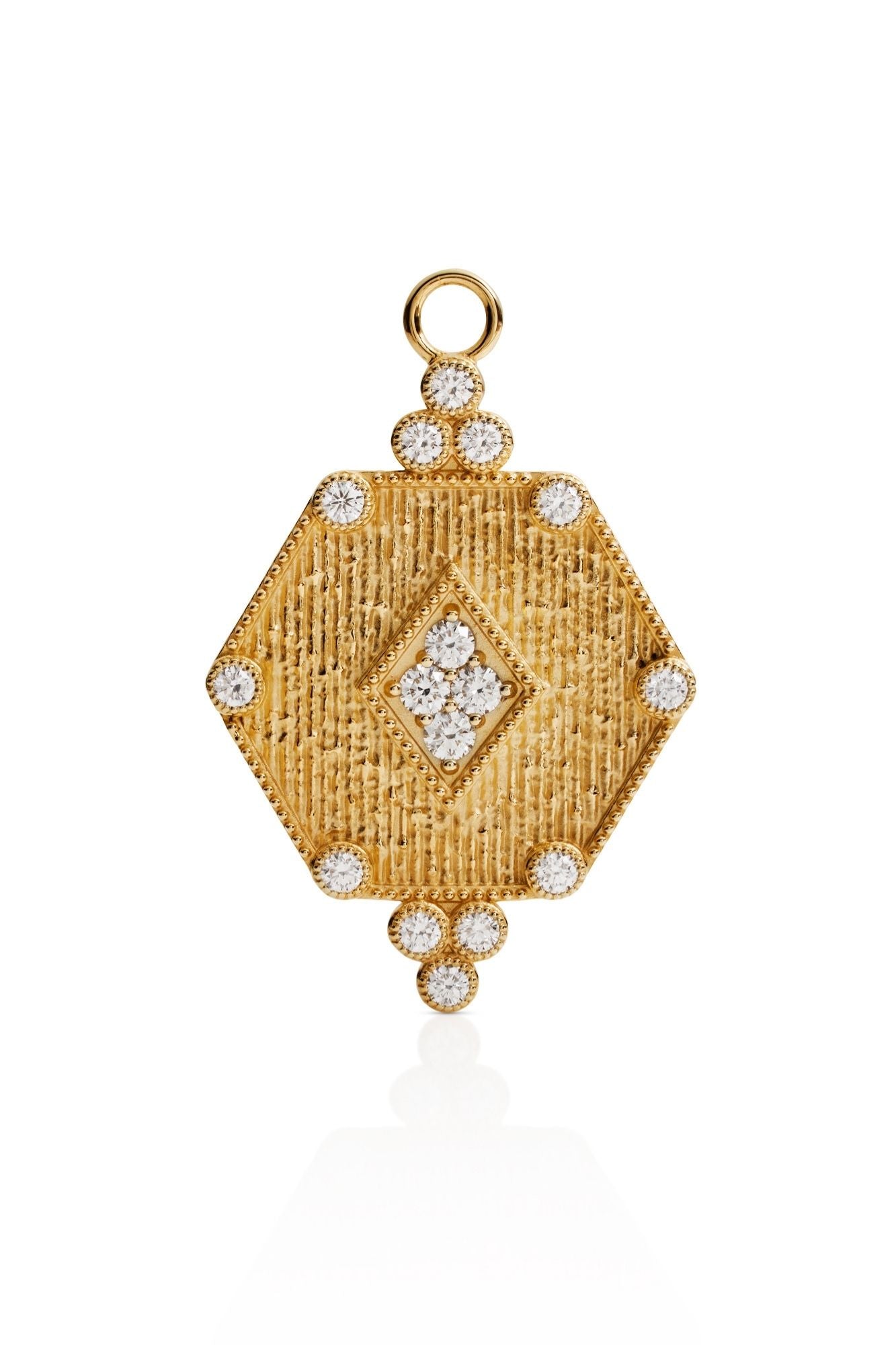 18KY Power Shield Pendant XL