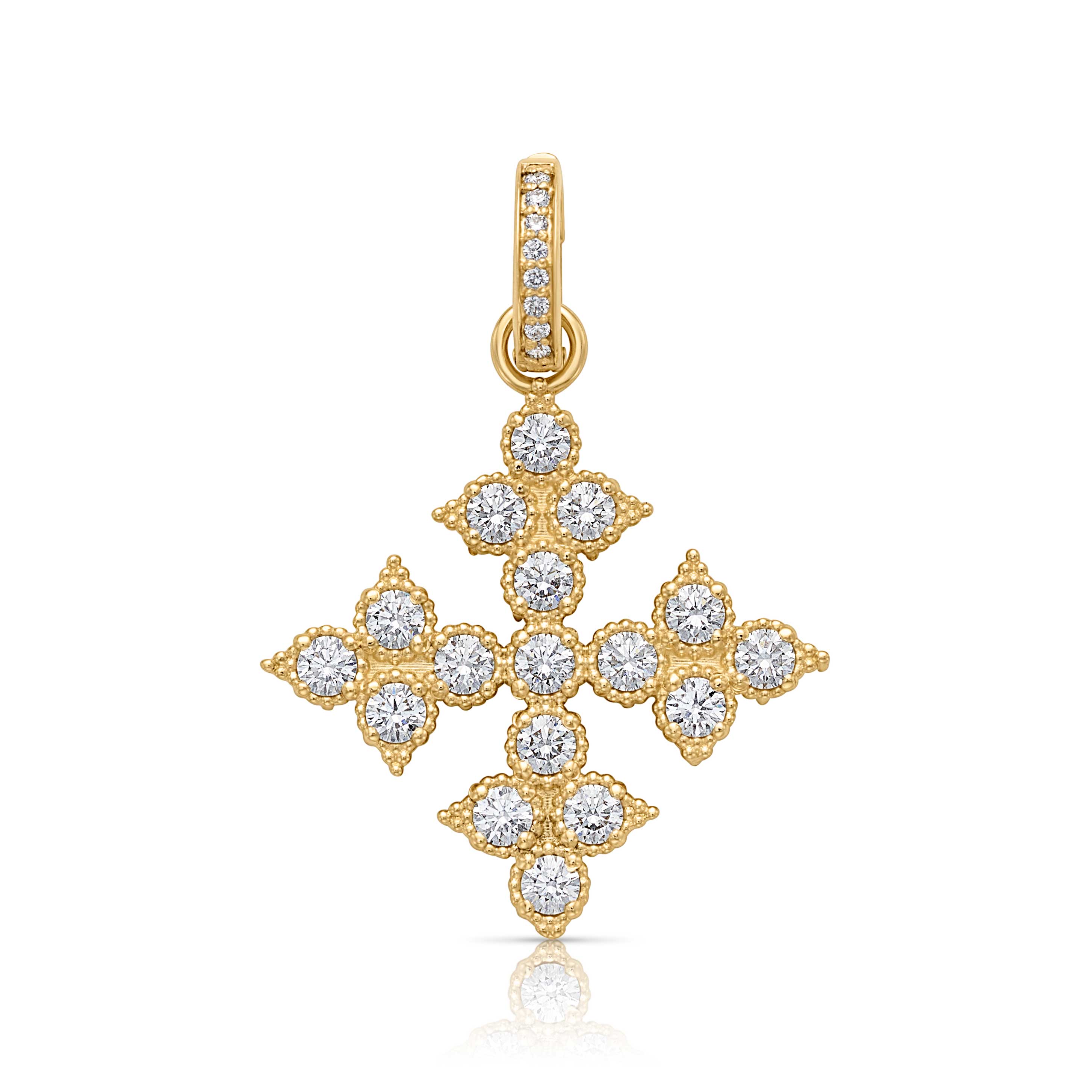 18KY Everlasting Cross