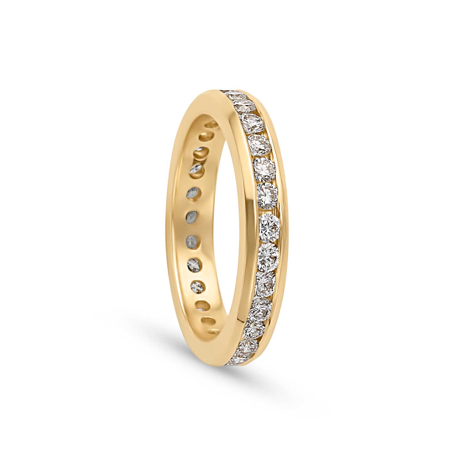14KY Channel Set Eternity Band