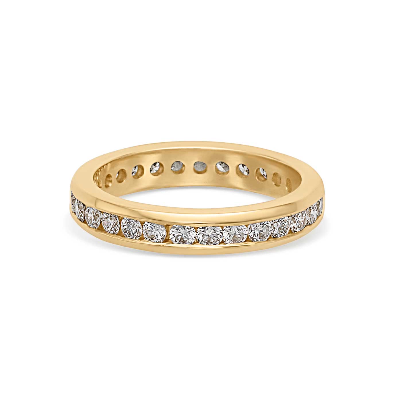 14KY Channel Set Eternity Band