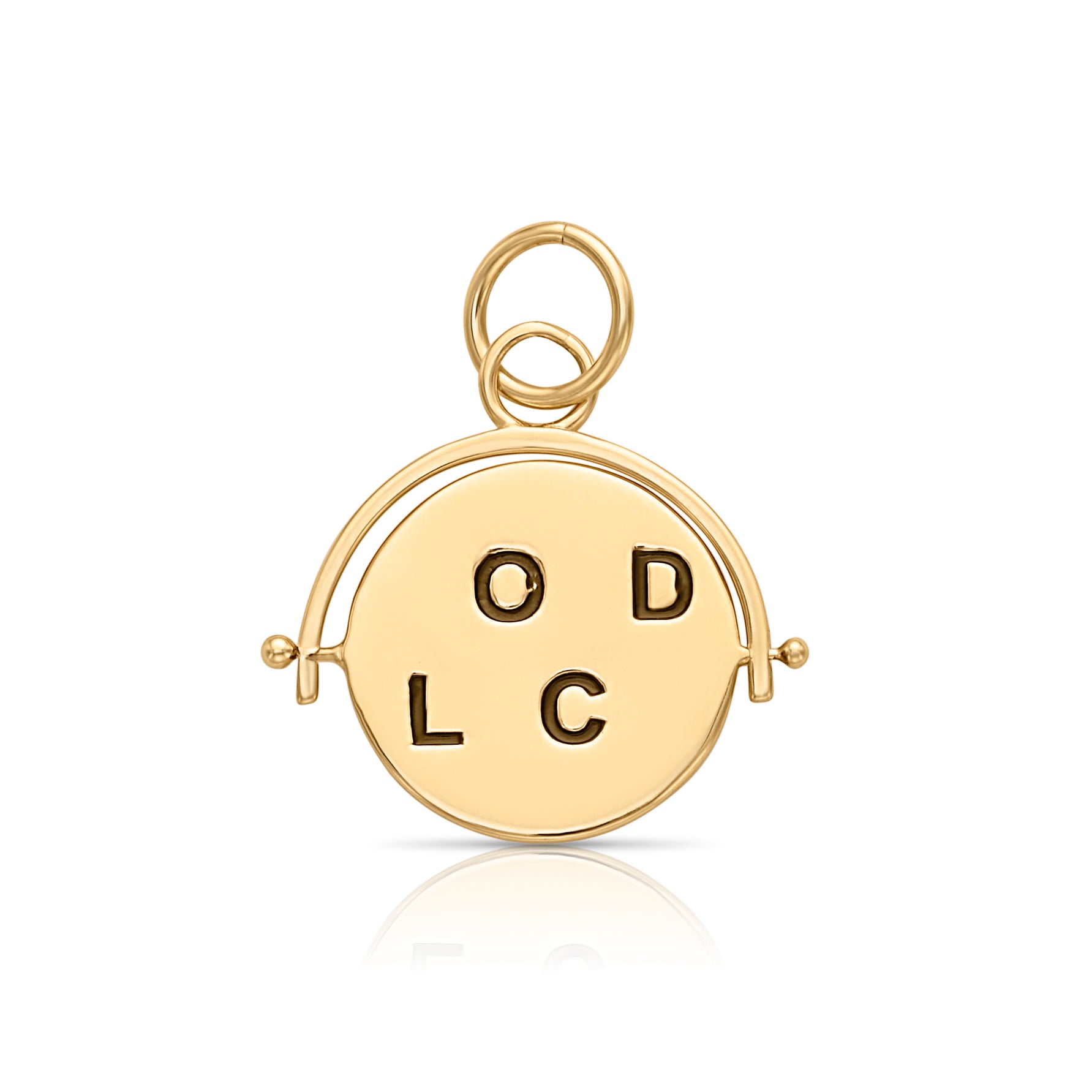 14KY Good Luck Spinner Charm