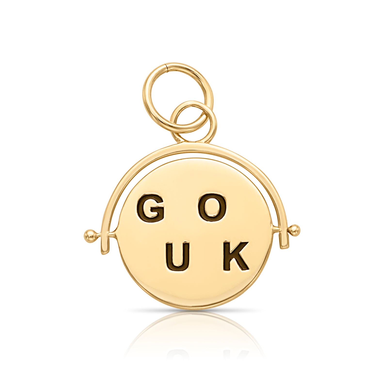 14KY Good Luck Spinner Charm