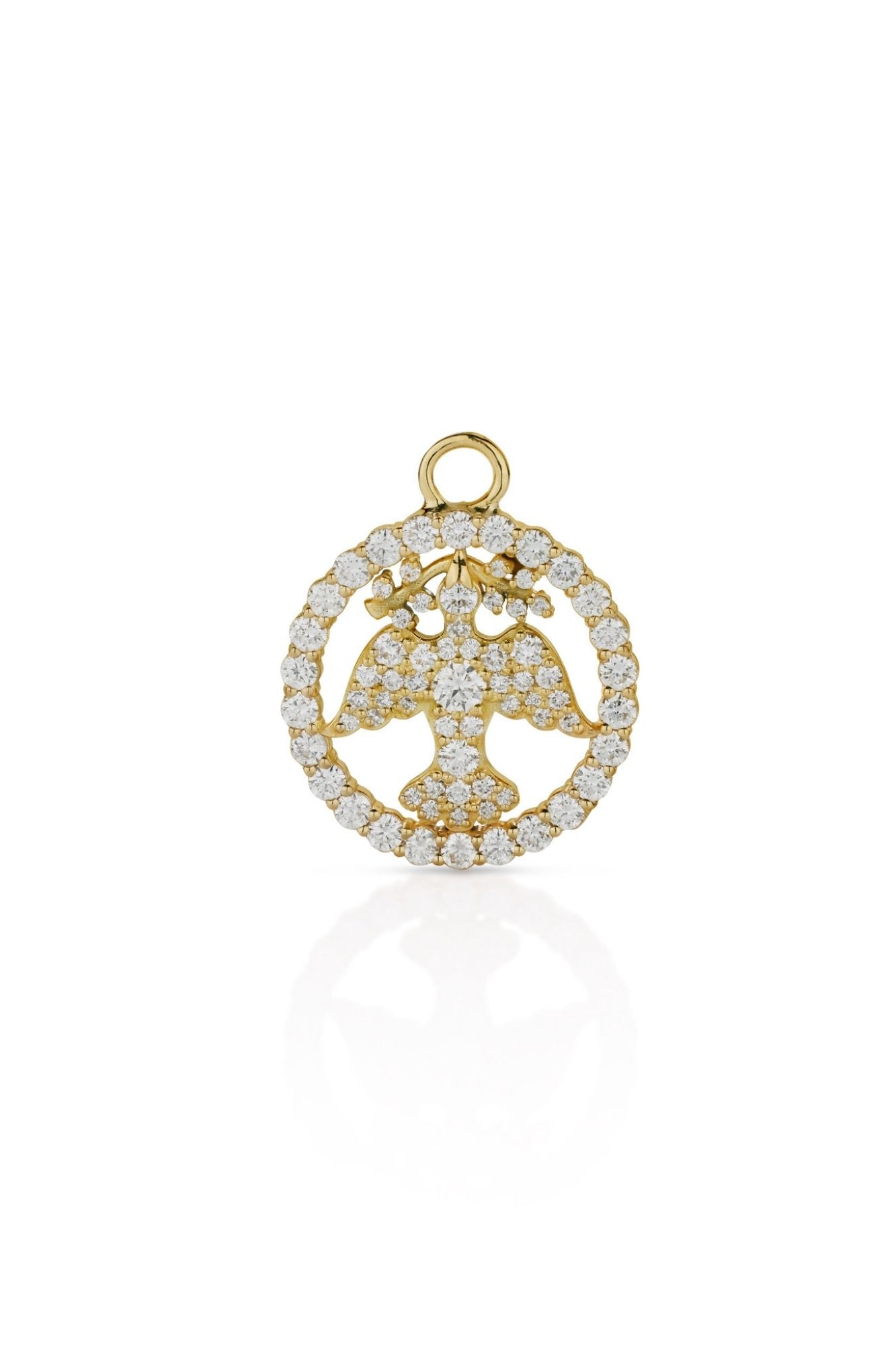 18KY Peace Pendant