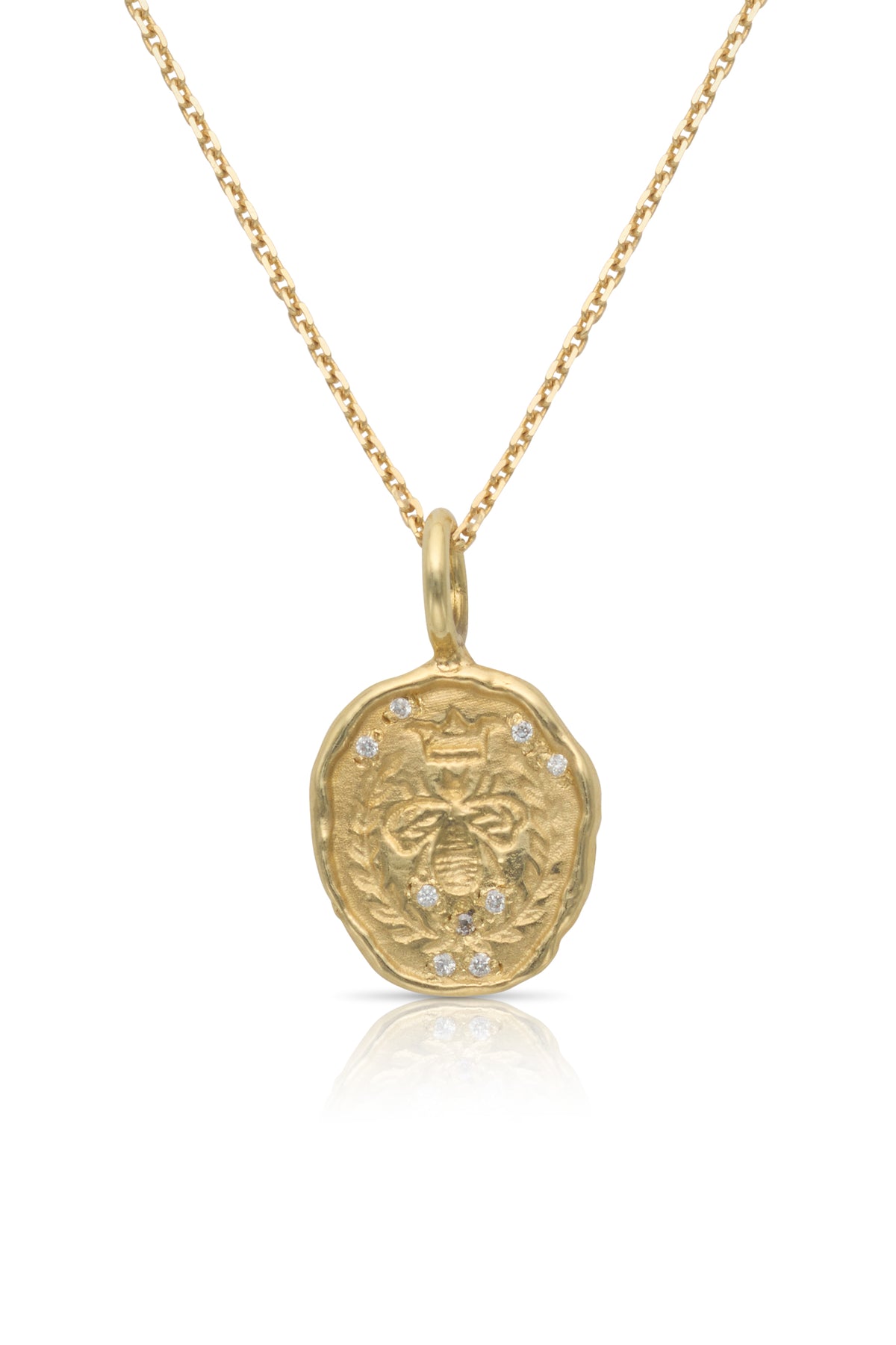 18KY Mini Guardian Bee Necklace