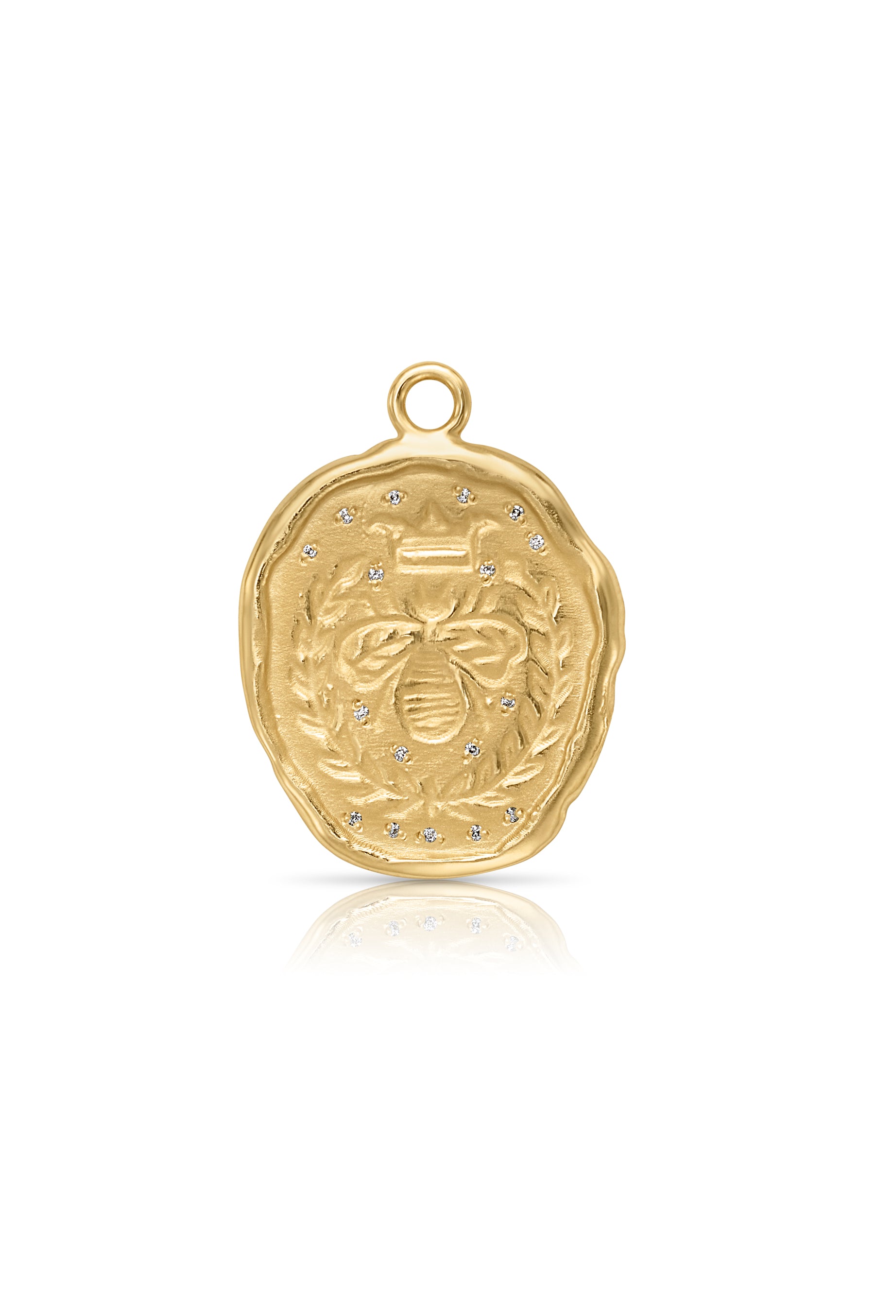 18KY Guardian Bee Coin-Charms-Trilogy-Small-Susan Saffron Jewelry