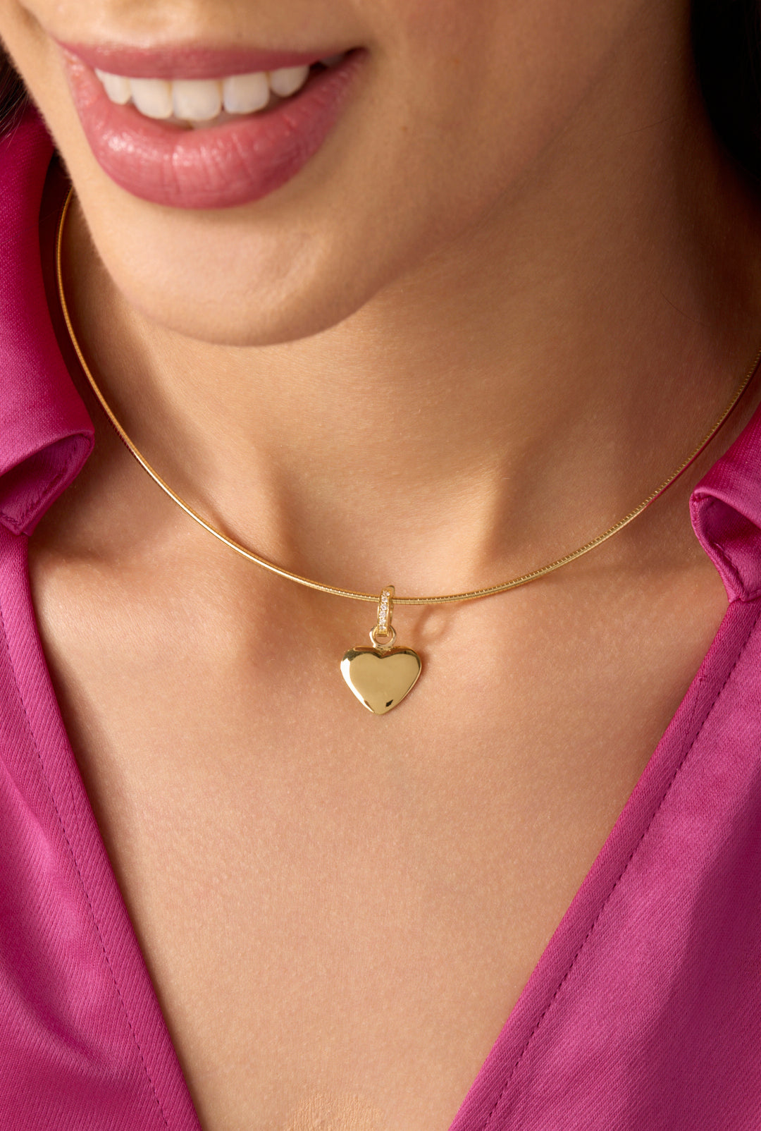 18KY Engravable Heart Charm