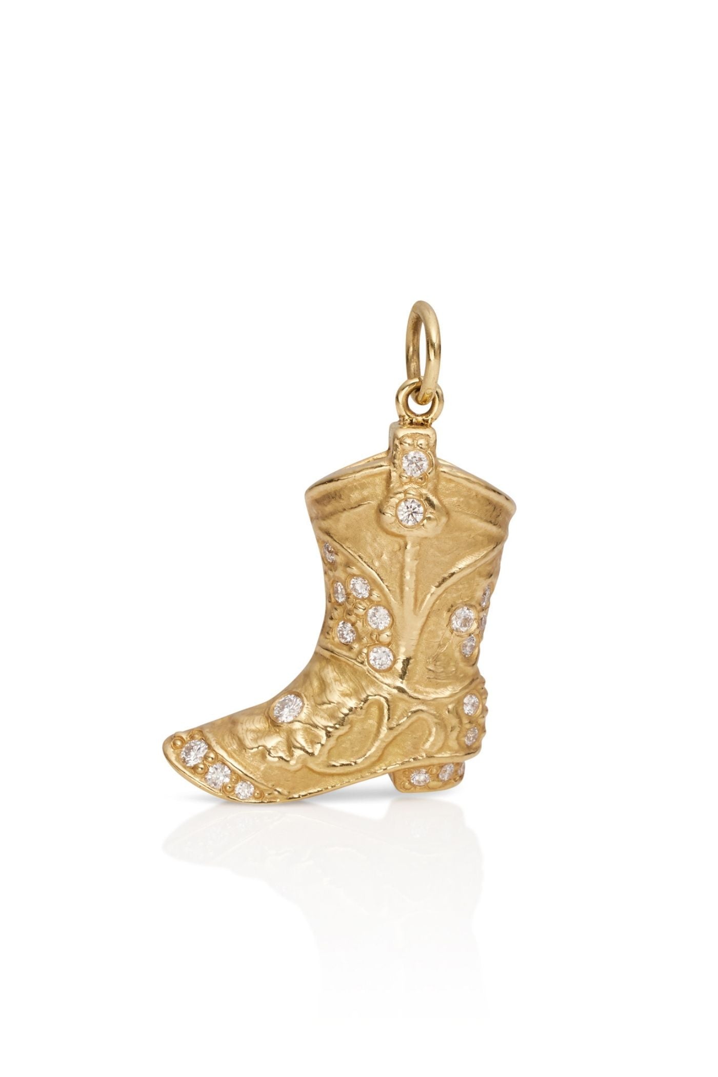 18KY Cowboy Boot with Diamonds