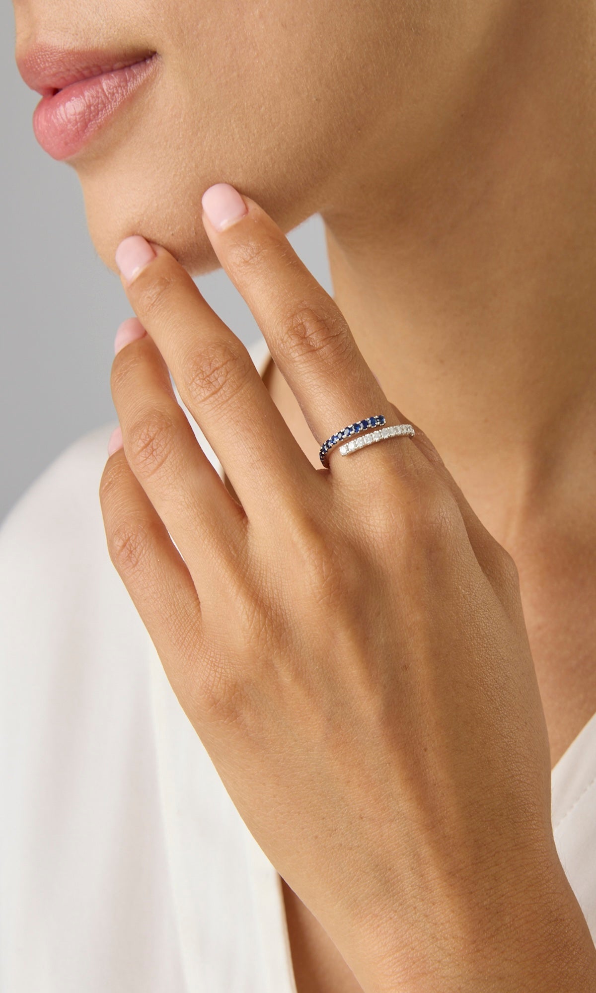 14KW Sapphire and Diamond Ring