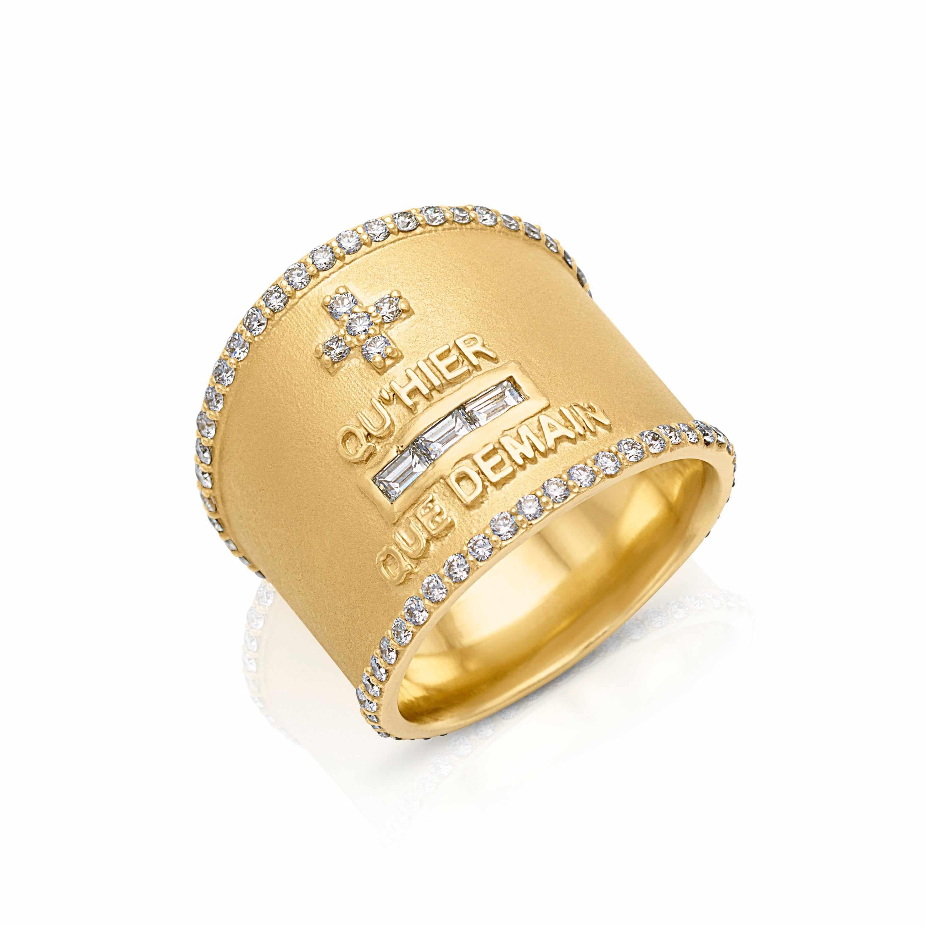 18KY Love Token Diamond Cigar Band