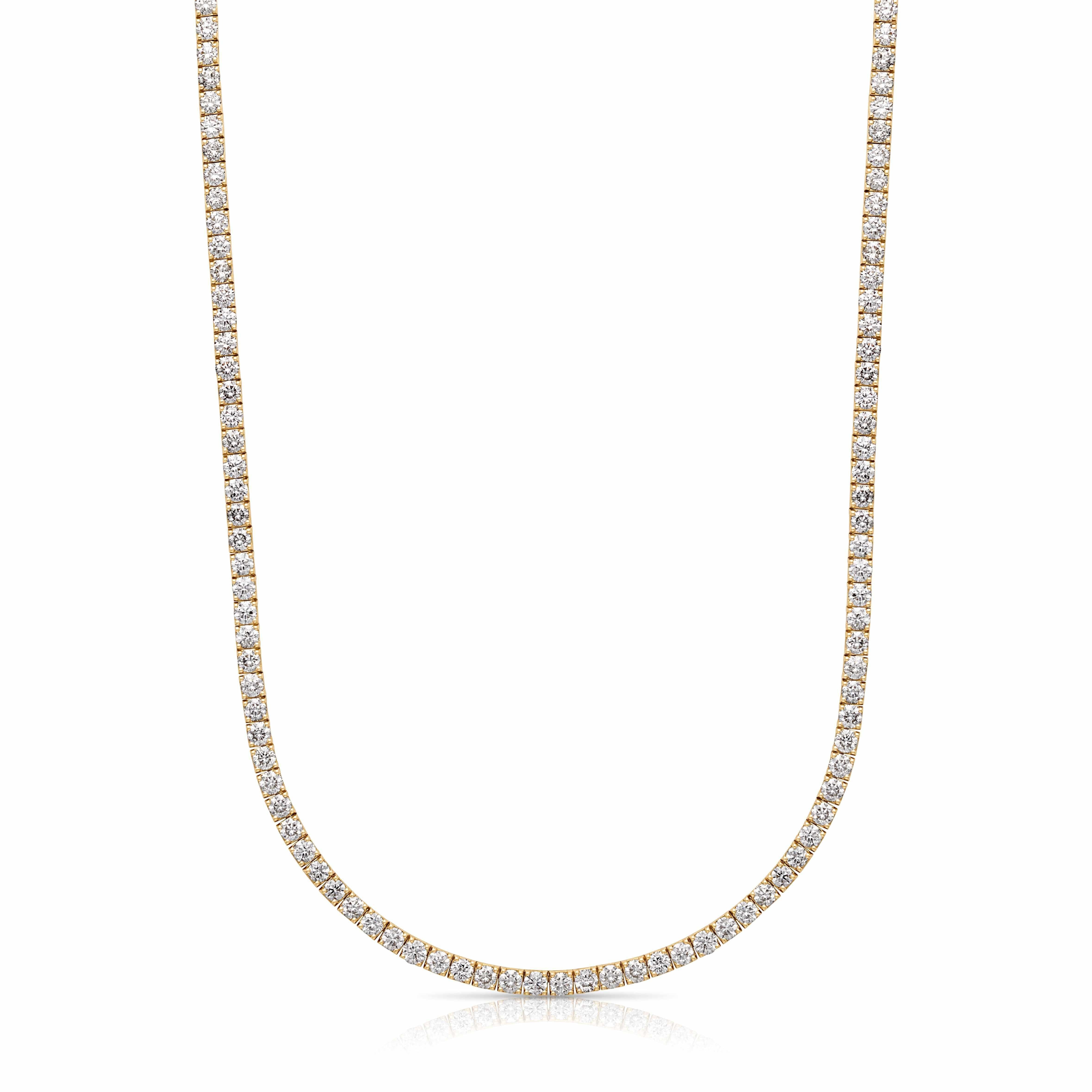 14KY Diamond Tennis Necklace