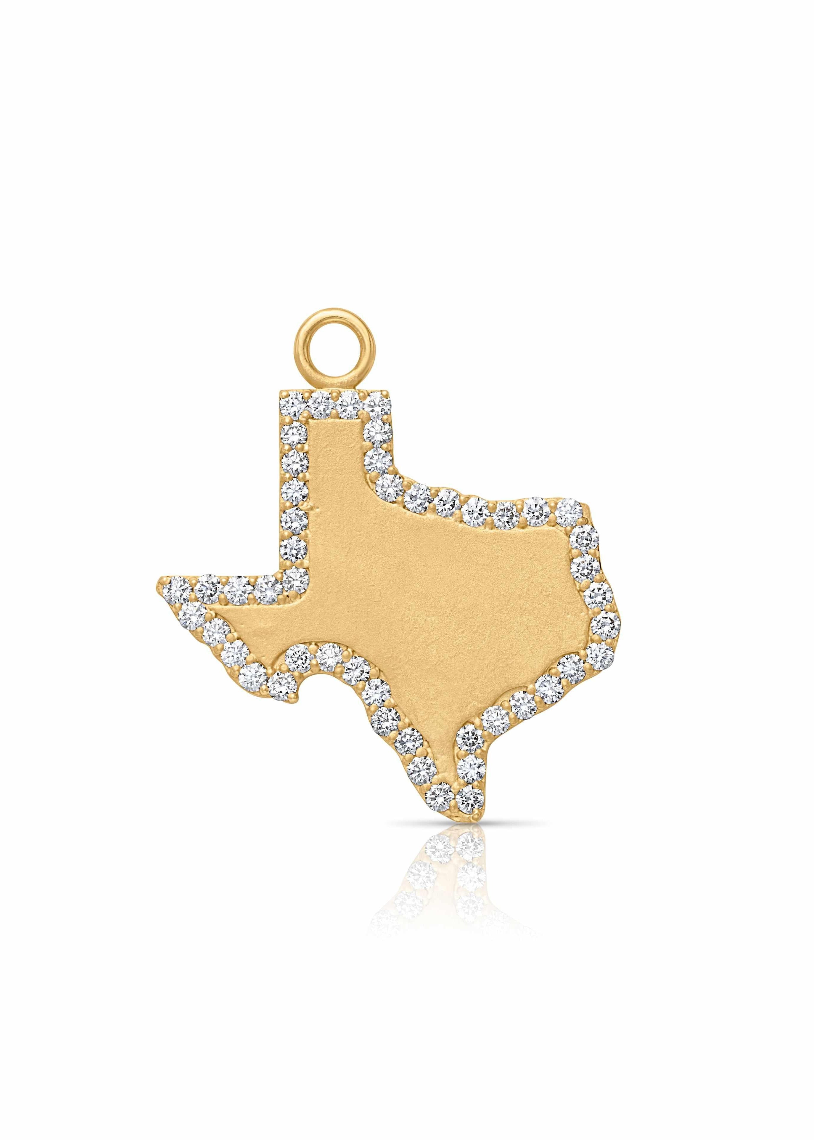 18KY Texas Charm with Diamond Border