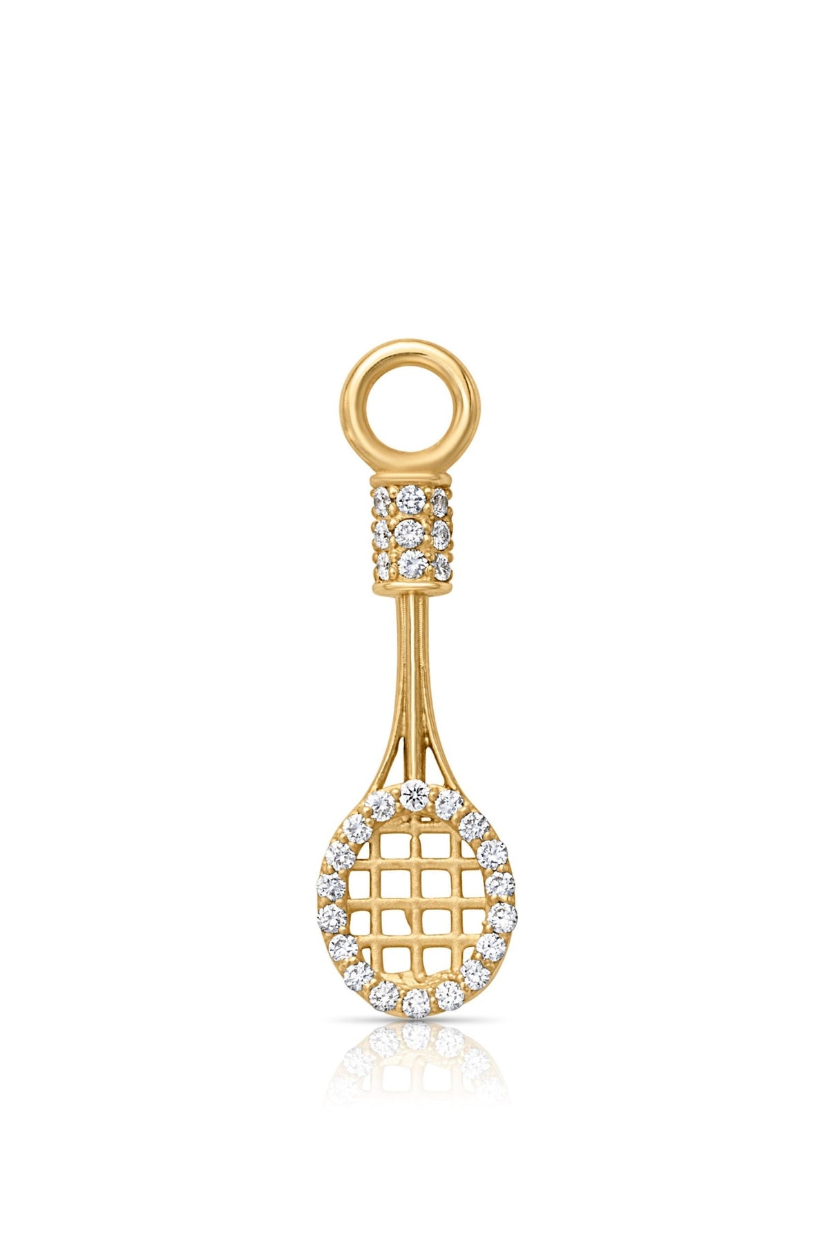 18KY Diamond Tennis Racket-Charms-Trilogy-Small-Susan Saffron Jewelry