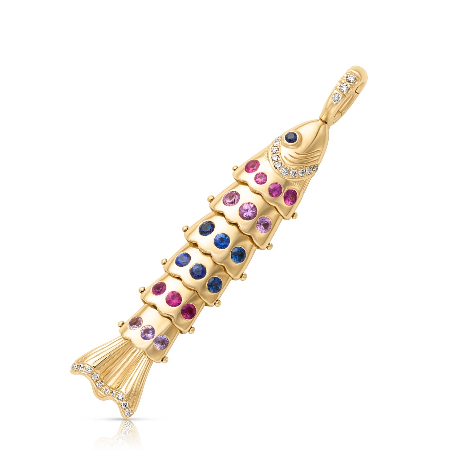 14KY Small Swedish Fish Pendant