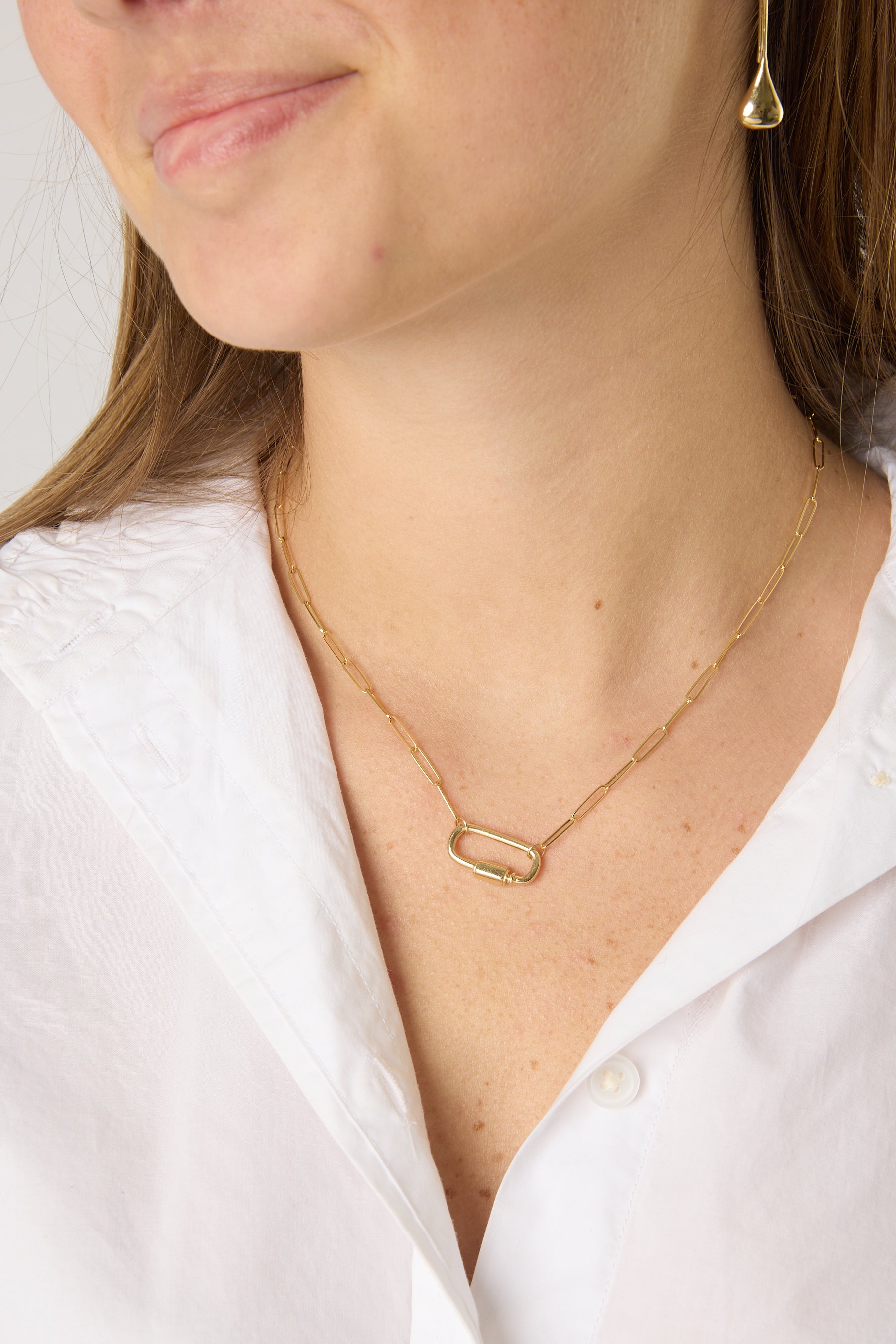 14KY Carabiner Charm Paperclip