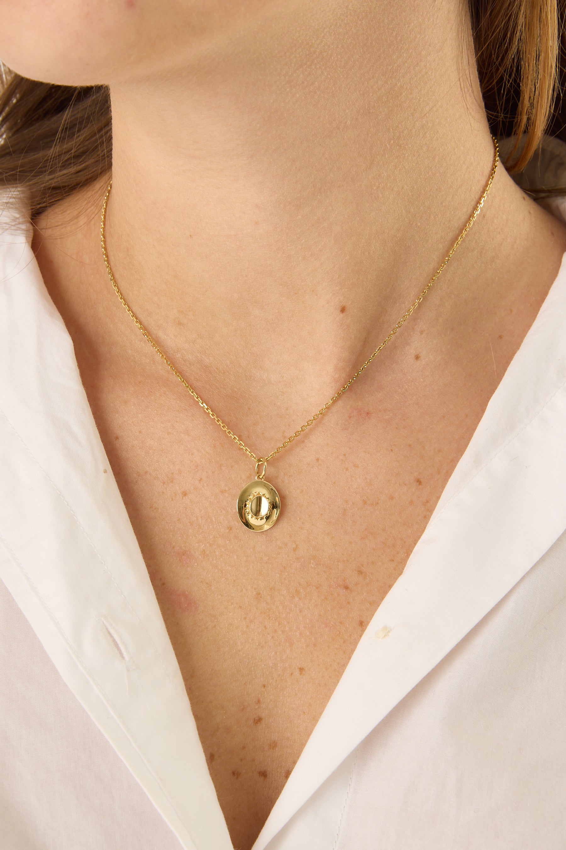 14KY Cowboy Hat Charm