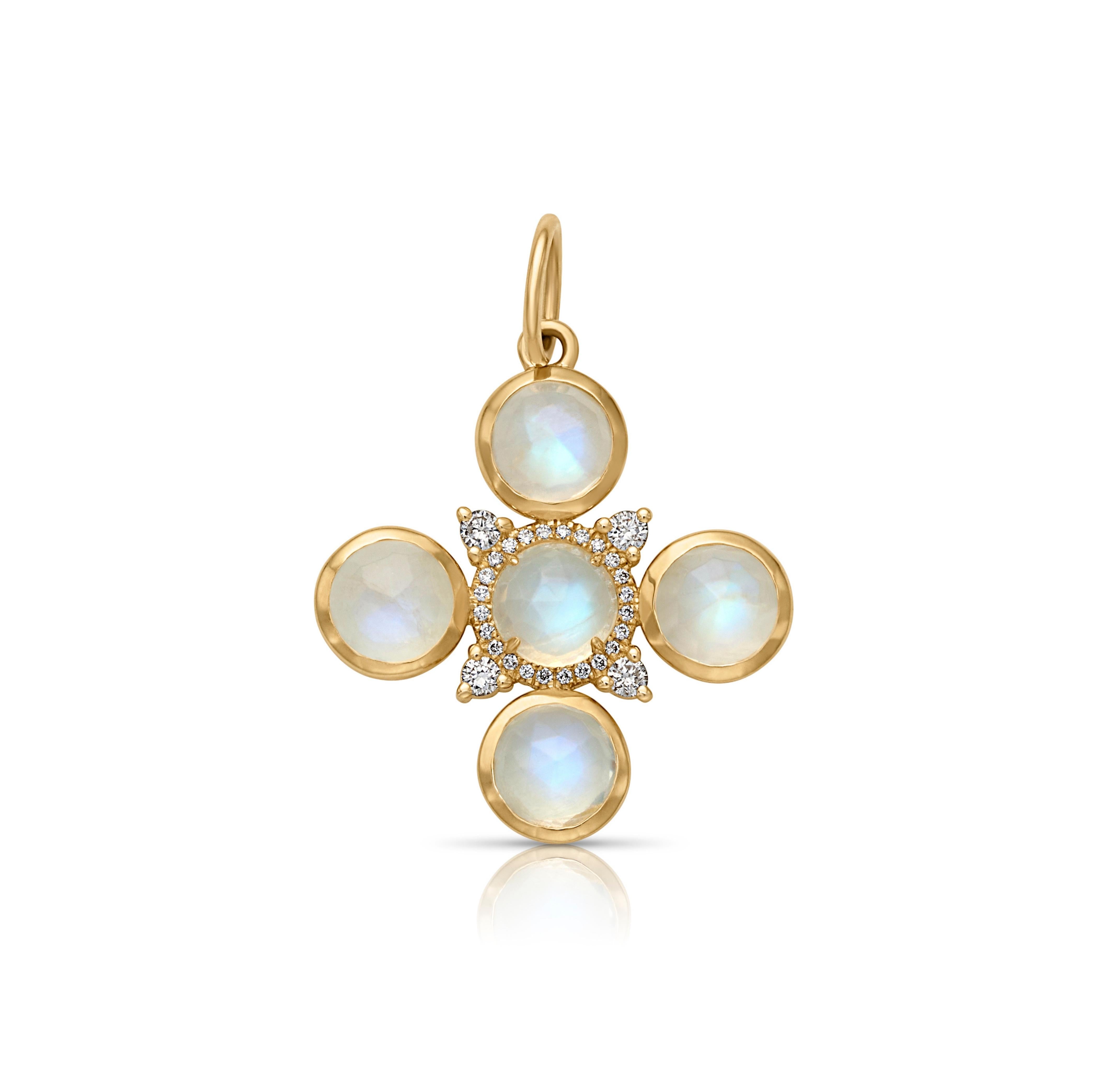 14KY Moonstone Charm-Charms-Trilogy-Susan Saffron Jewelry