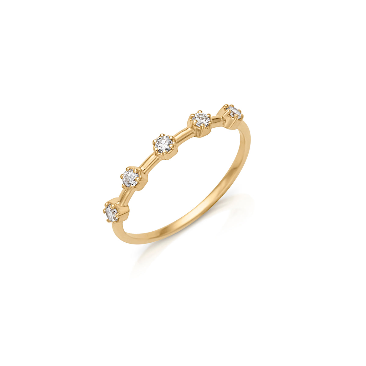 14KY Diamond Stacking Band-Rings-Gemma Couture-Susan Saffron Jewelry