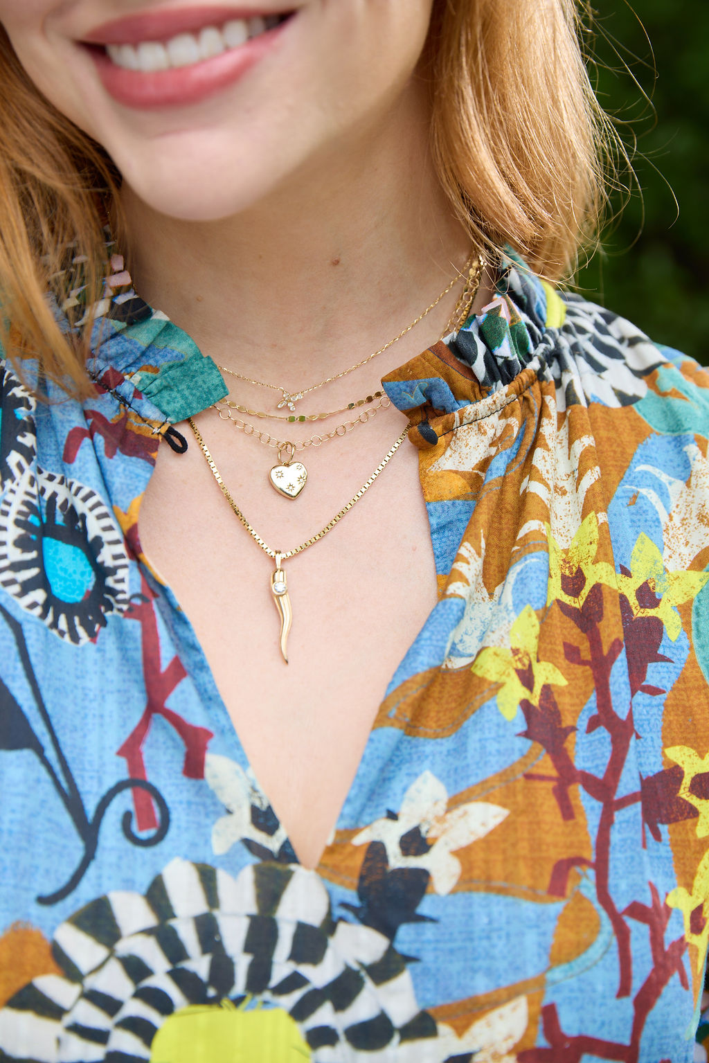 14KY Mirror Link Necklace