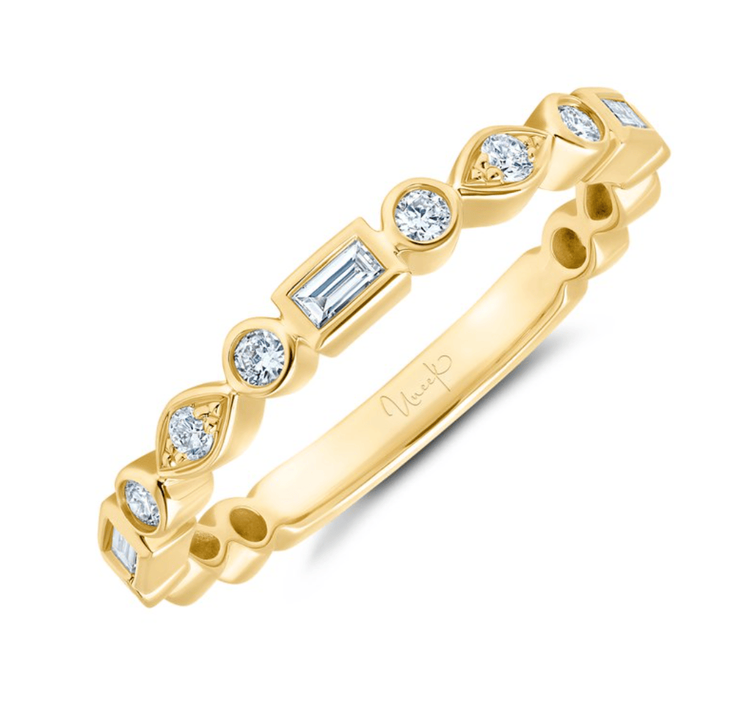 14KY Multi-Shape Diamond Band