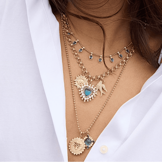14KY Book Link Everett Chain-Necklaces-Storrow-Susan Saffron Jewelry