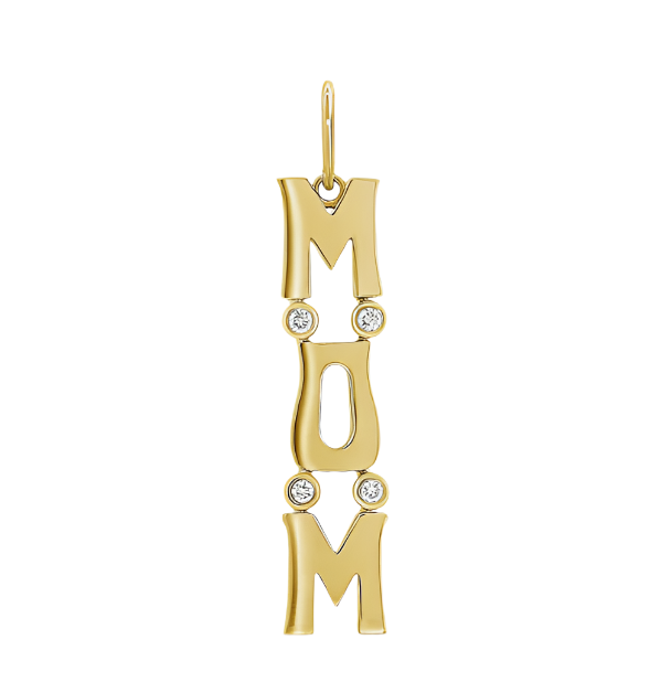 14KY Diamond Mom Charm