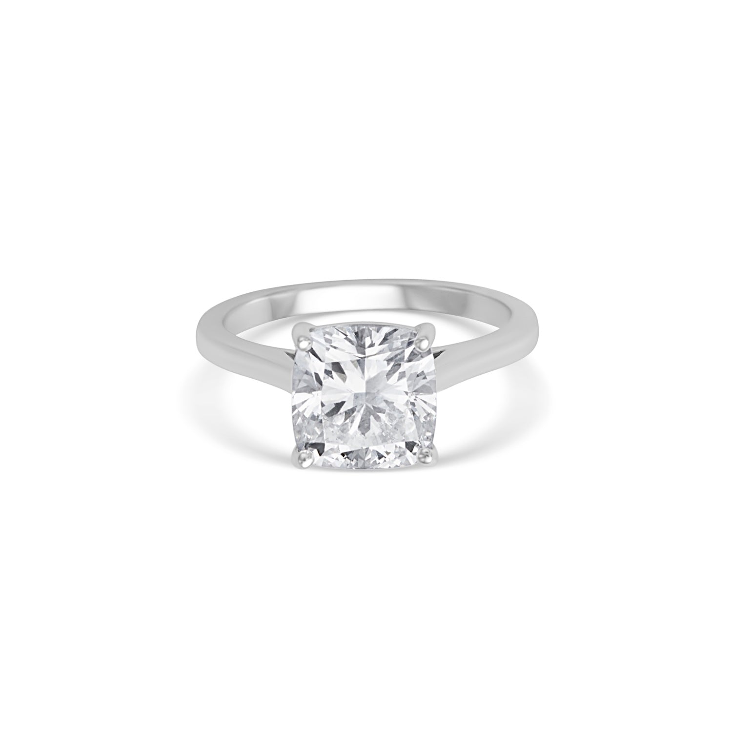 2.77CT Cushion Cut Solitaire Engagement Ring